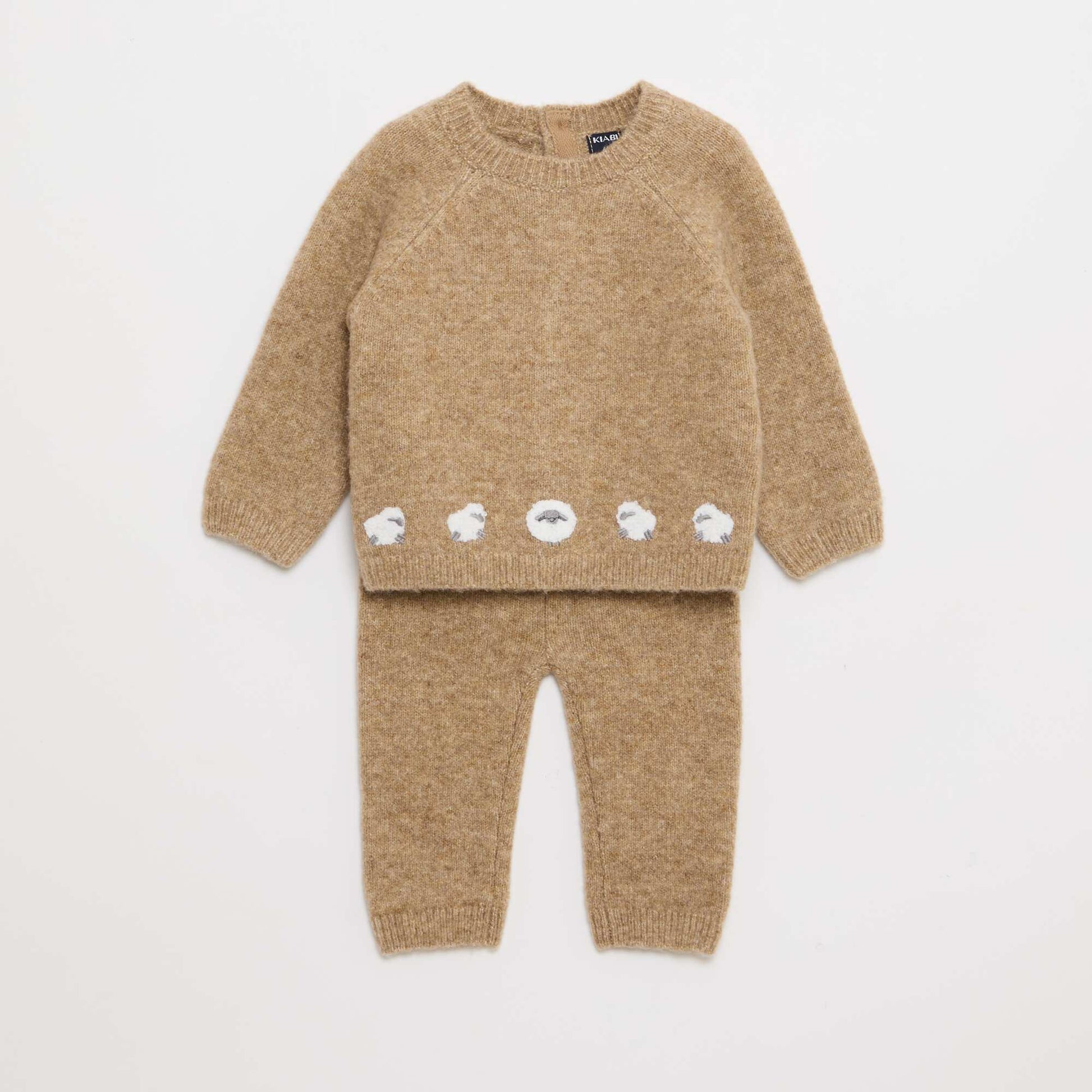 Ensemble pull + pantalon en maille - 2 pièces MARRON