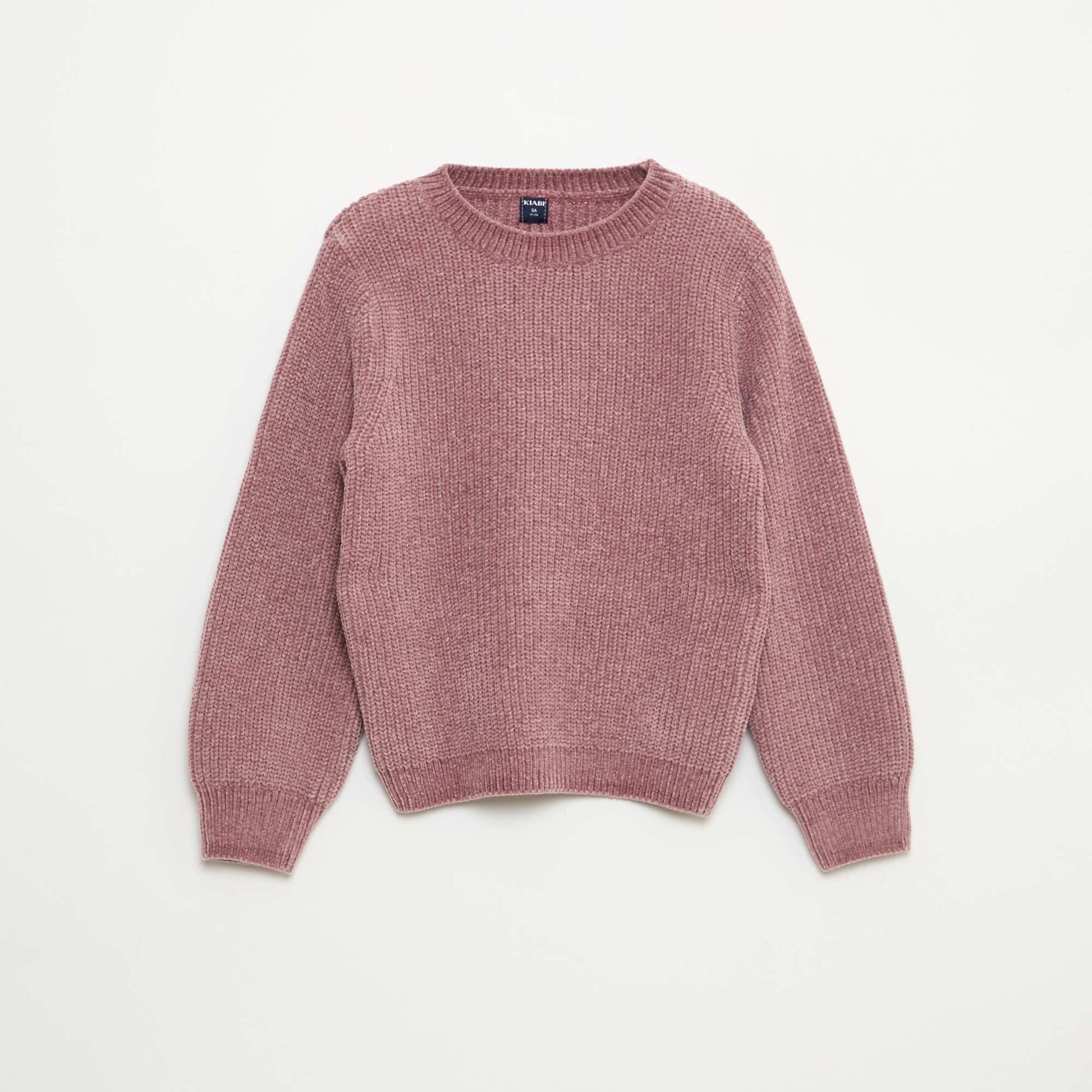 Pull épais en maille chenille ROSE