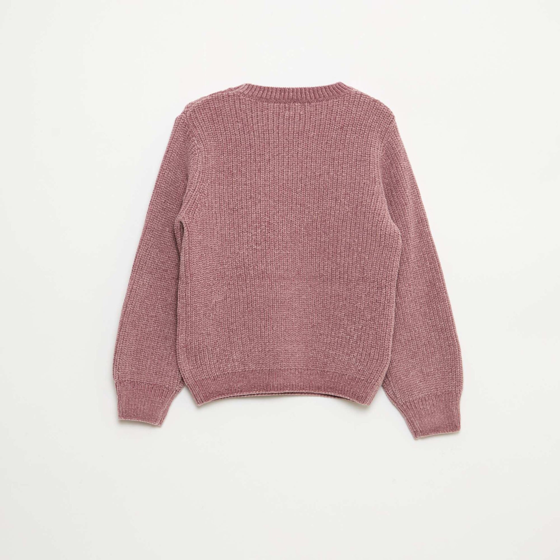 Pull épais en maille chenille ROSE