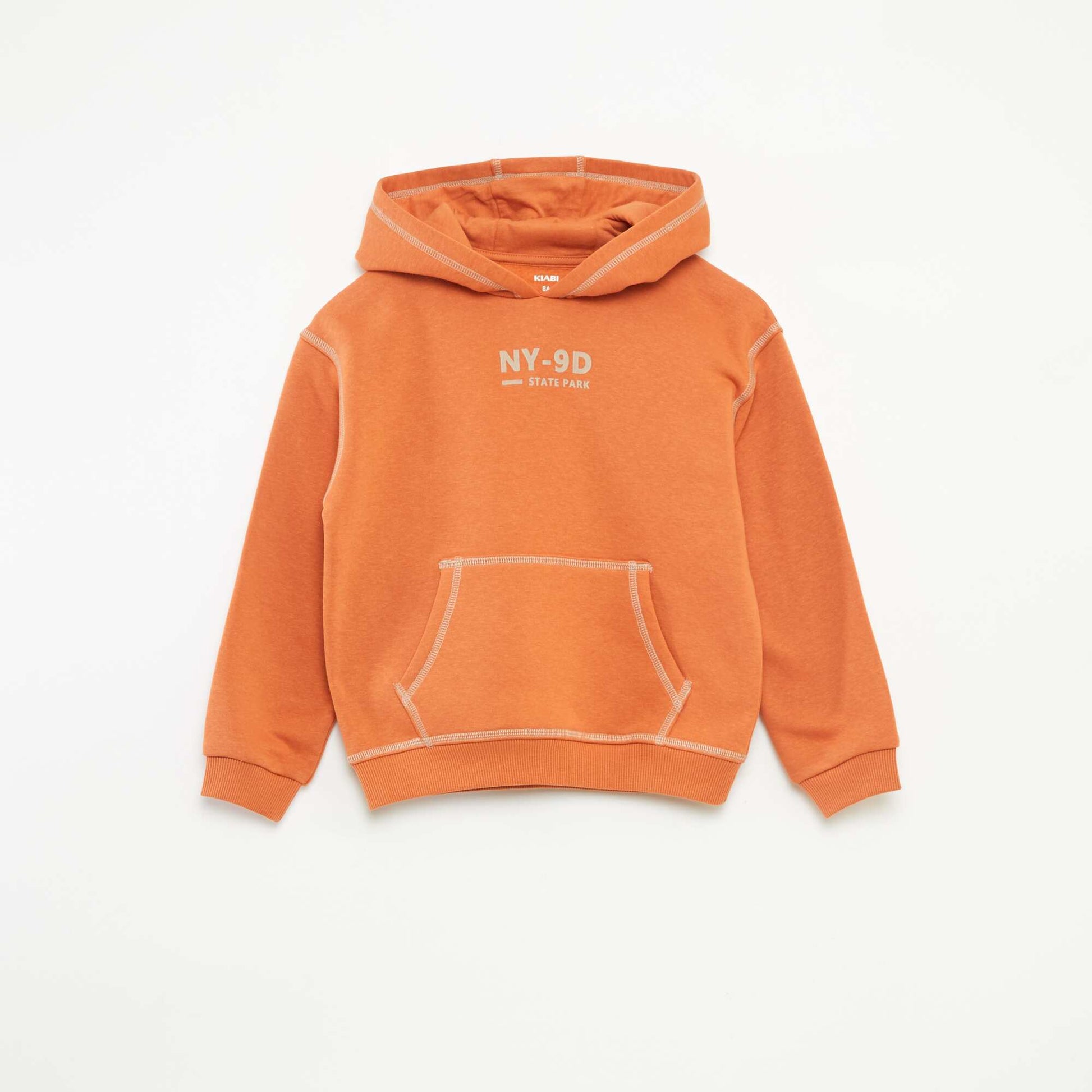 Sweat à capuche imprimé ORANGE