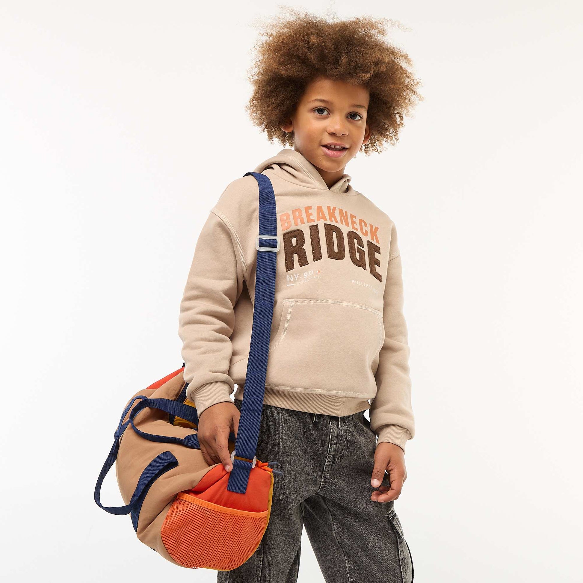 Sweat à capuche imprimé BEIGE