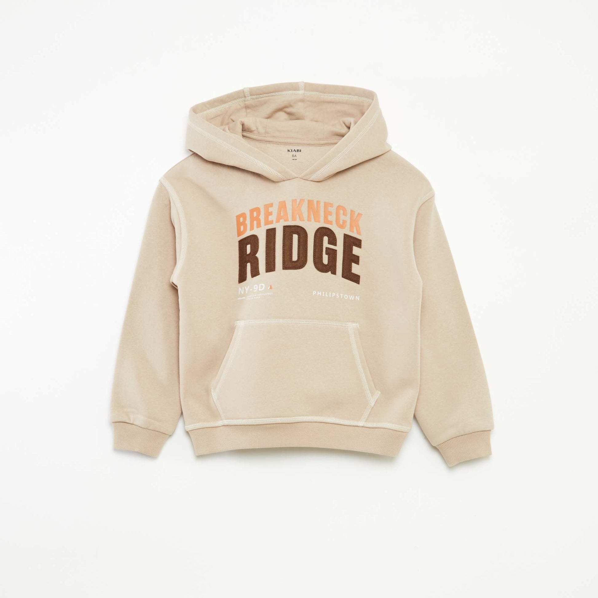 Sweat à capuche imprimé BEIGE