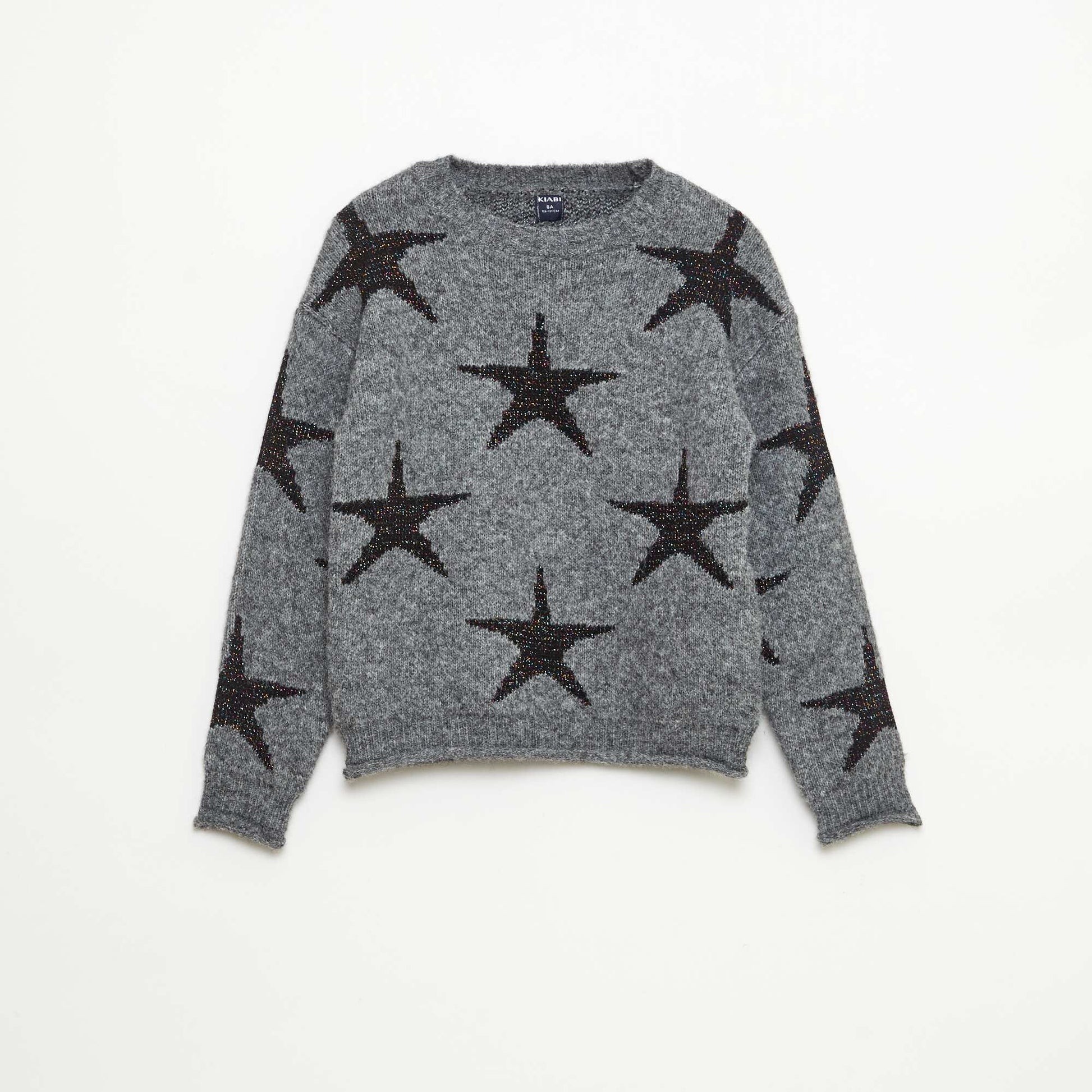Pull en maille col rond GRIS