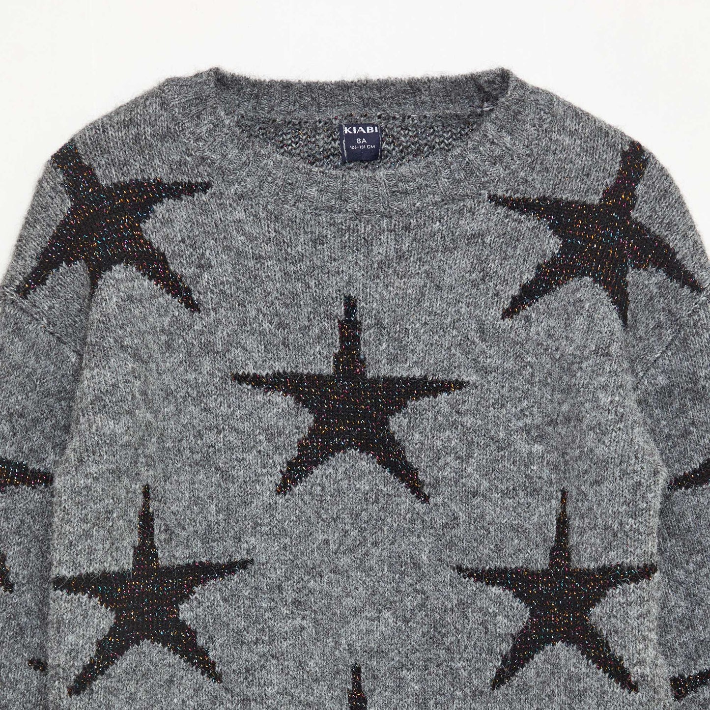 Pull en maille col rond GRIS