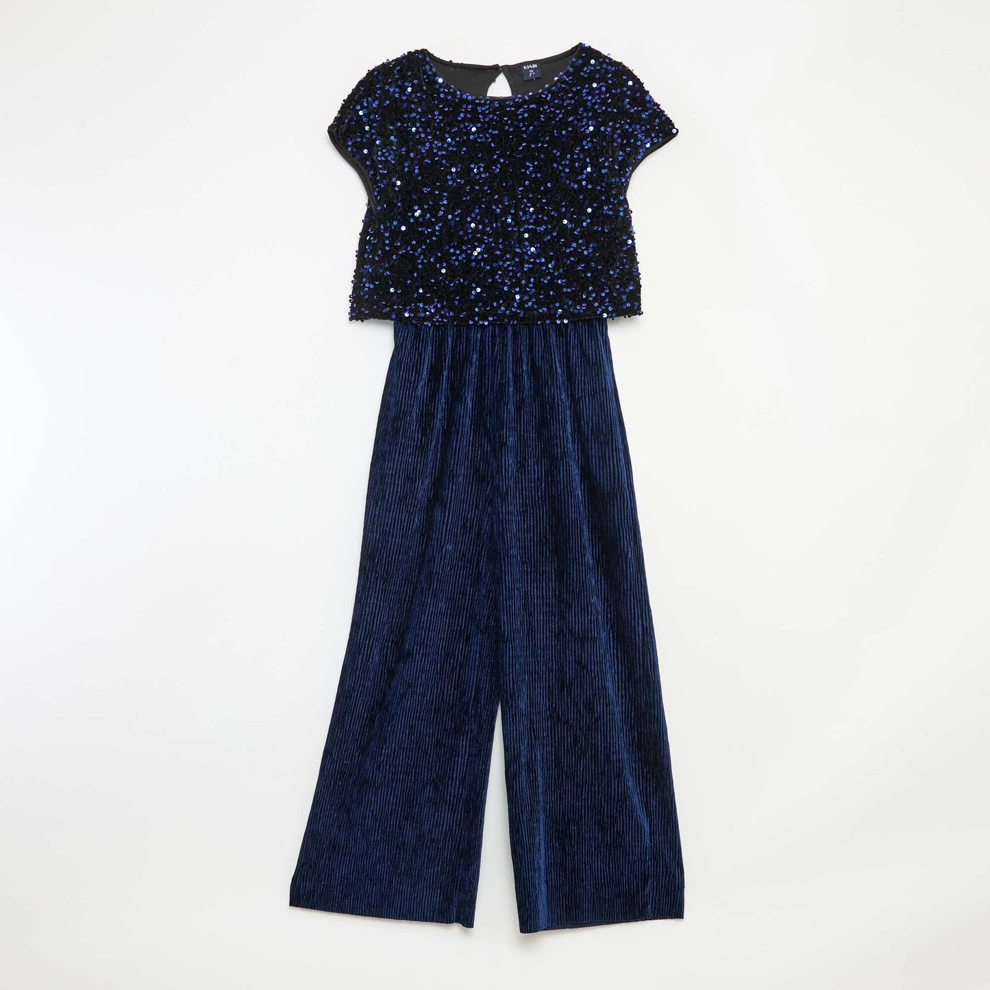 Combinaison en velours sequins BLEU