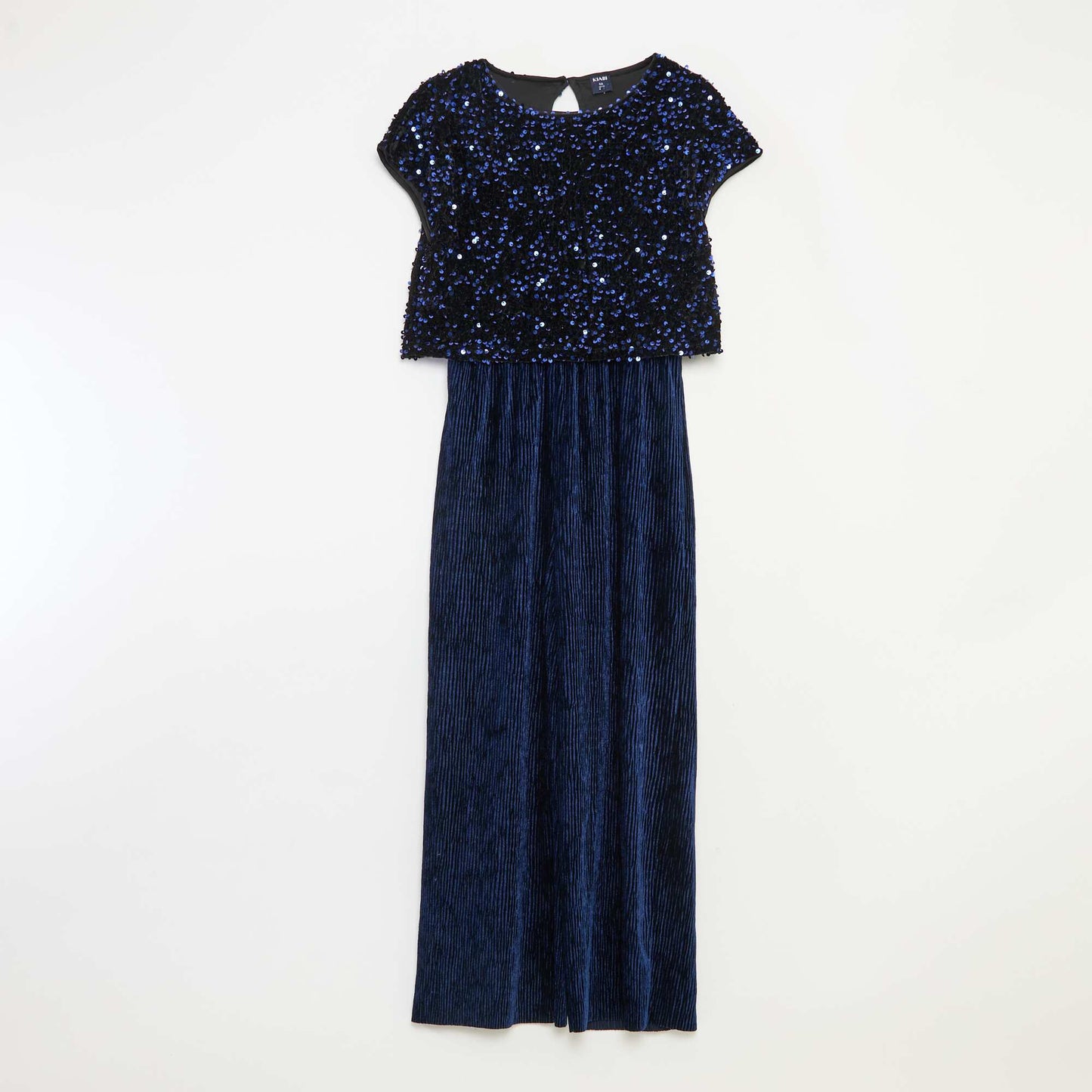 Combinaison en velours sequins BLEU