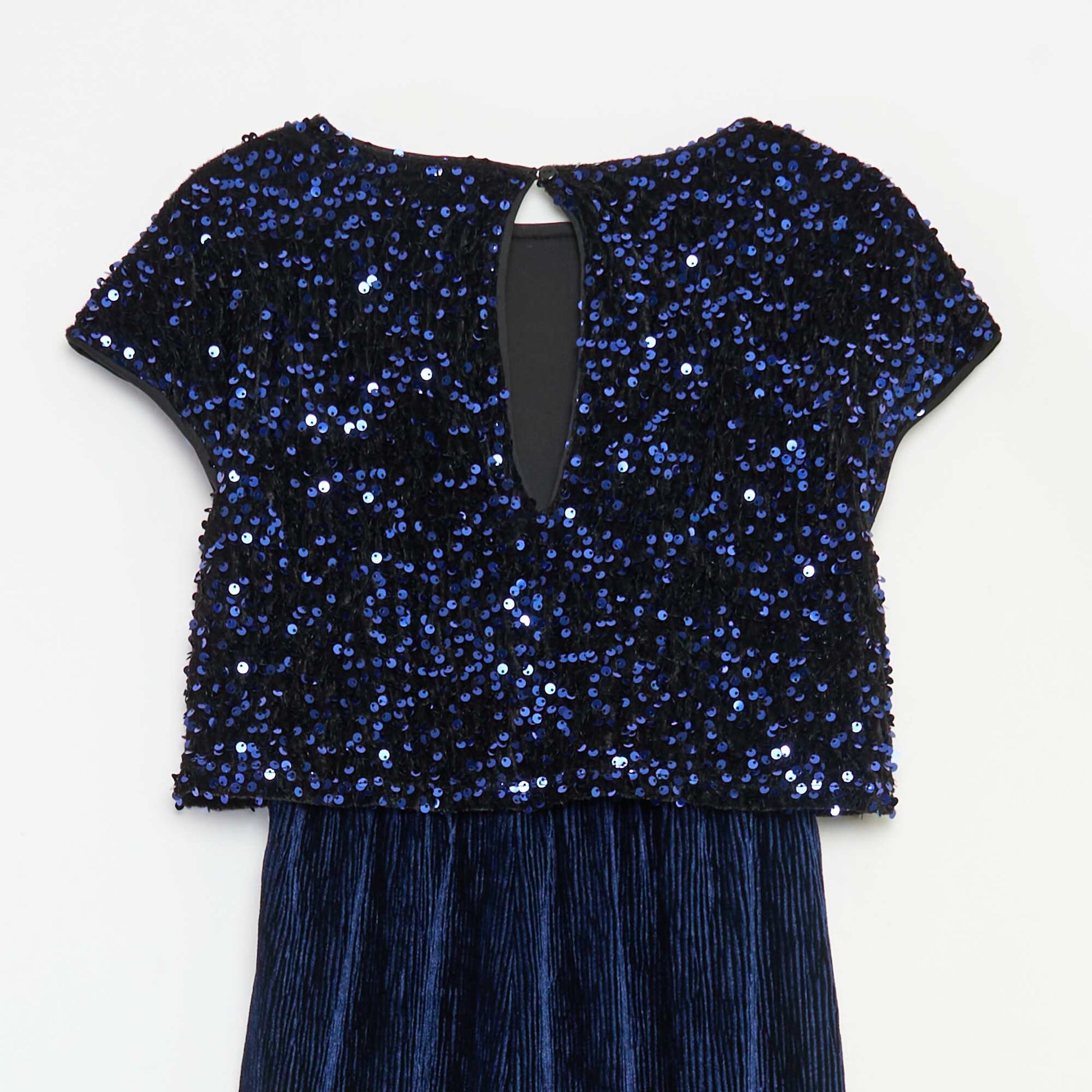 Combinaison en velours sequins BLEU