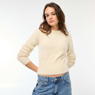Pull en maille fantaisie BEIGE