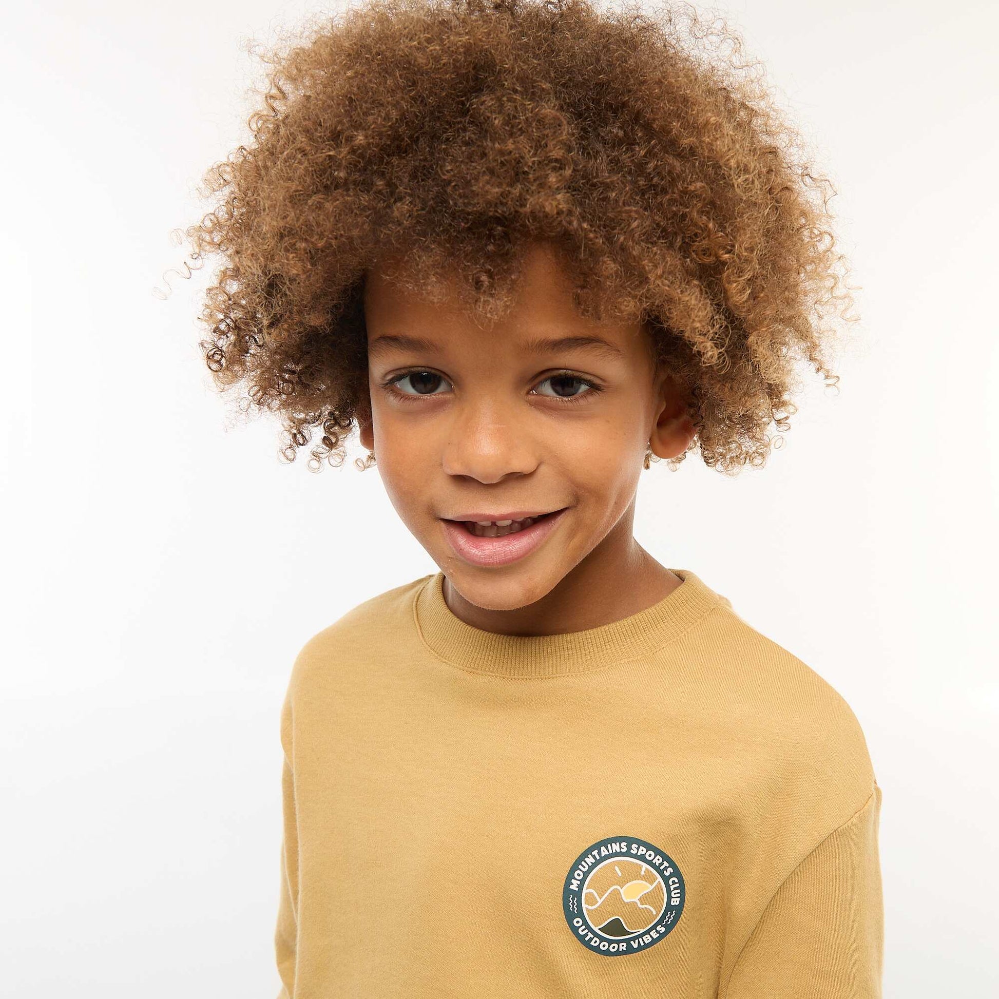 Tee-shirt confort imprimé JAUNE