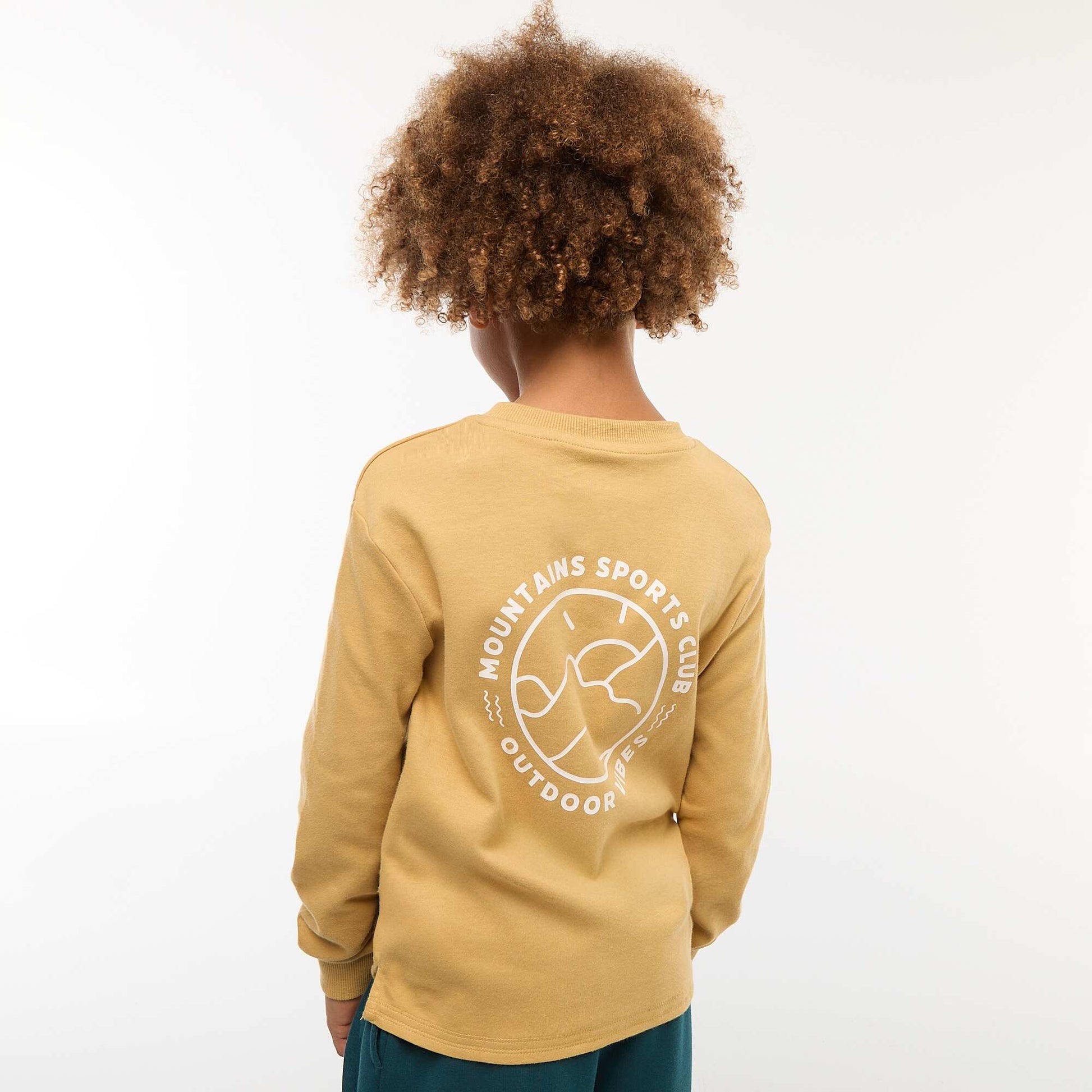 Tee-shirt confort imprimé JAUNE