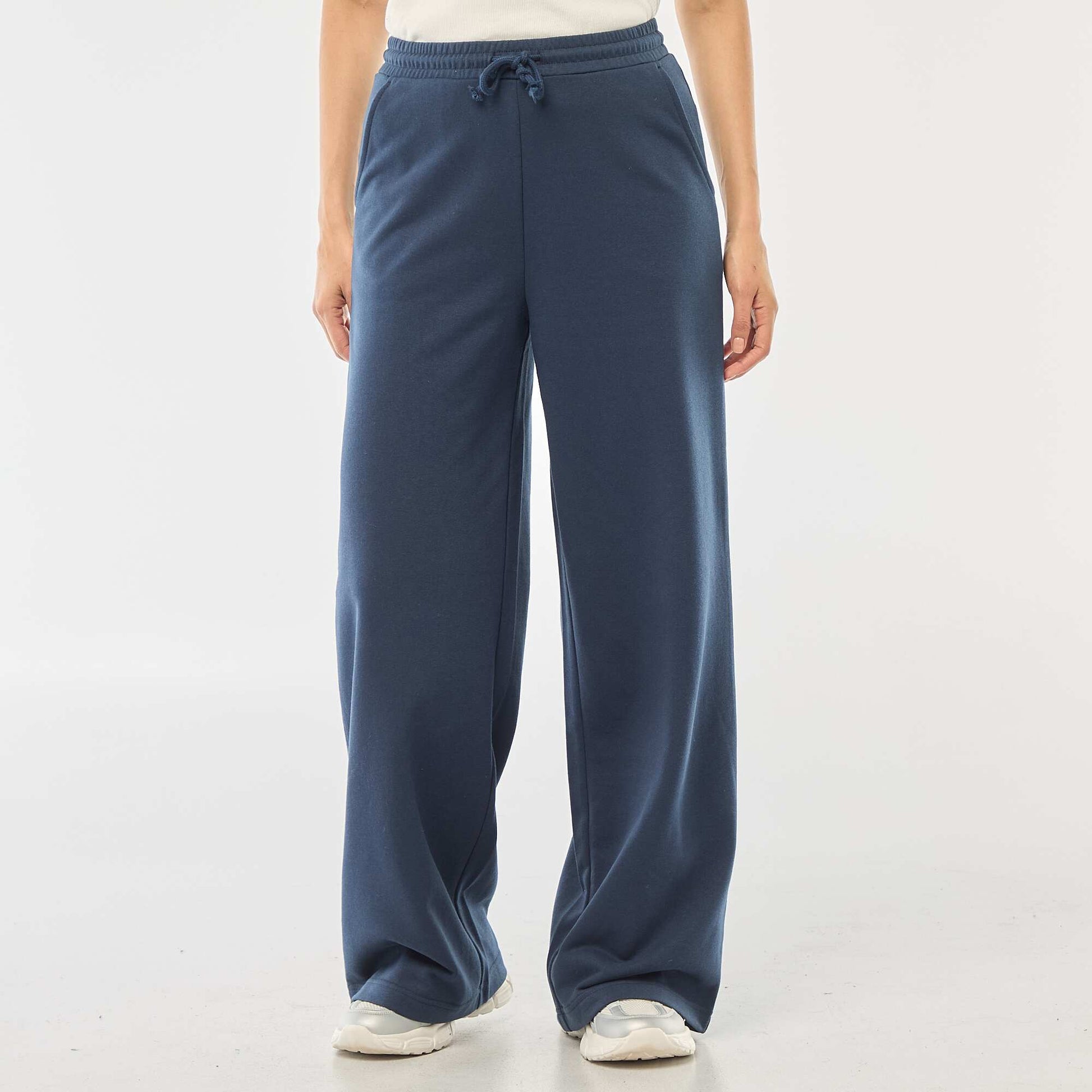 Jogging uni en coton BLEU
