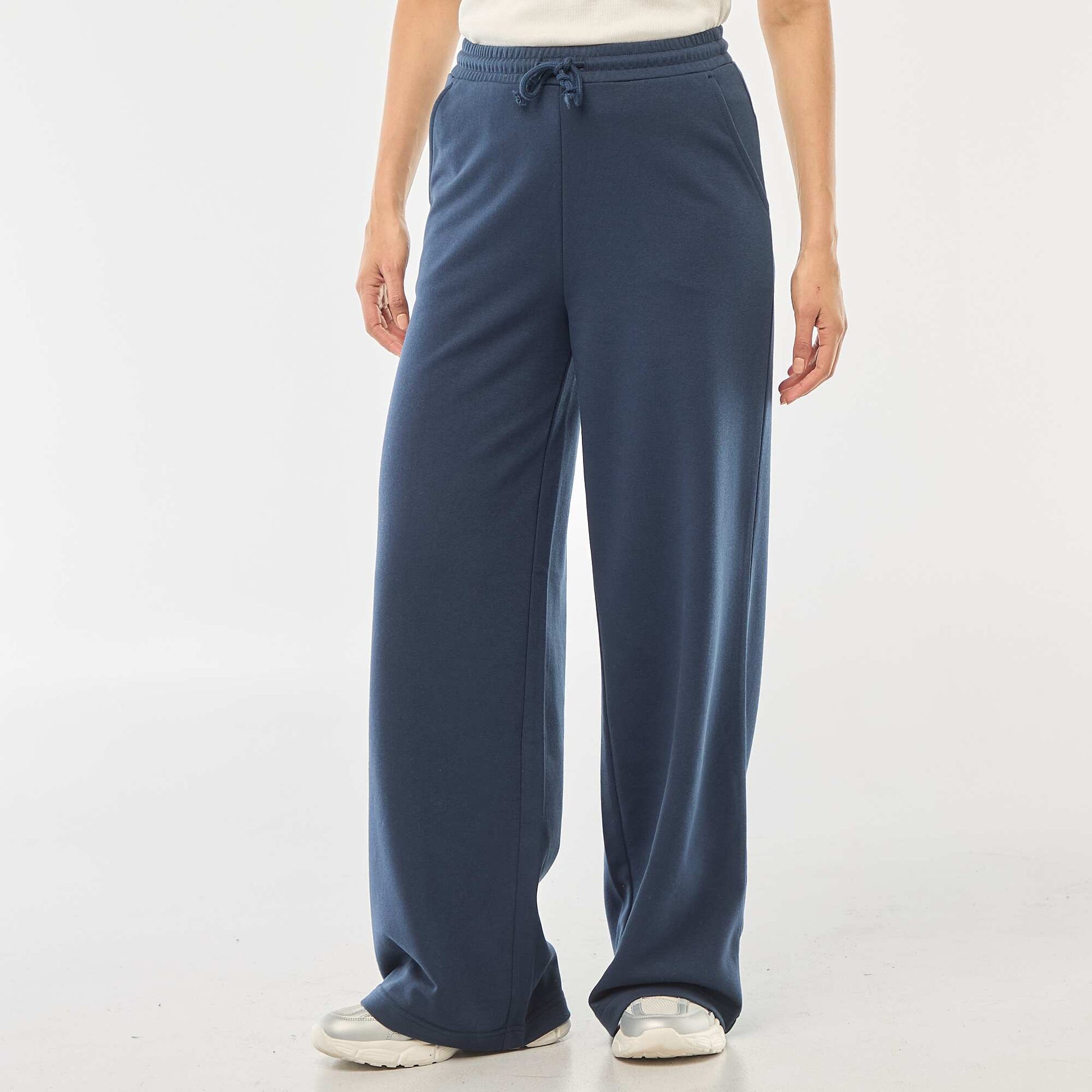 Jogging uni en coton BLEU