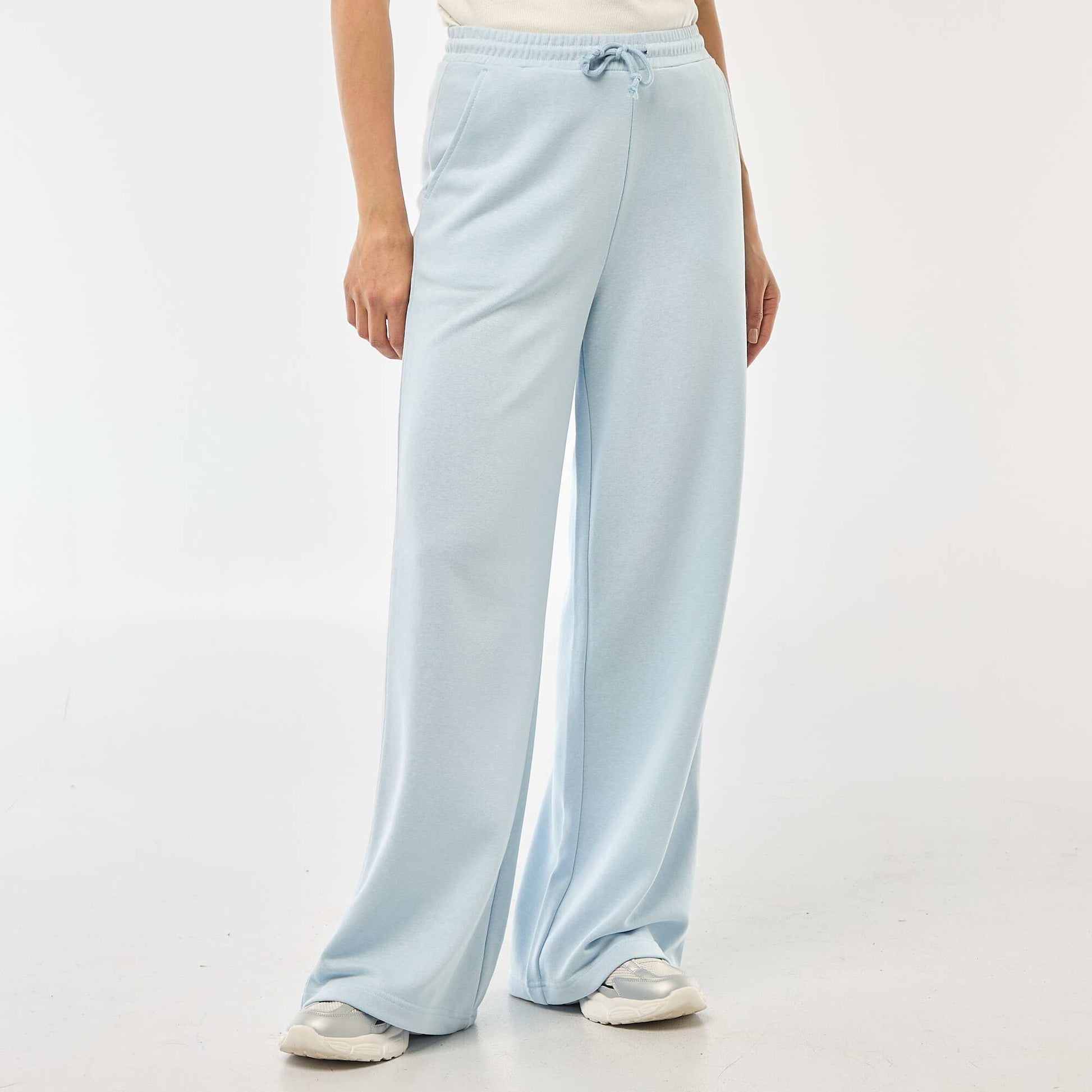 Jogging uni en coton BLEU