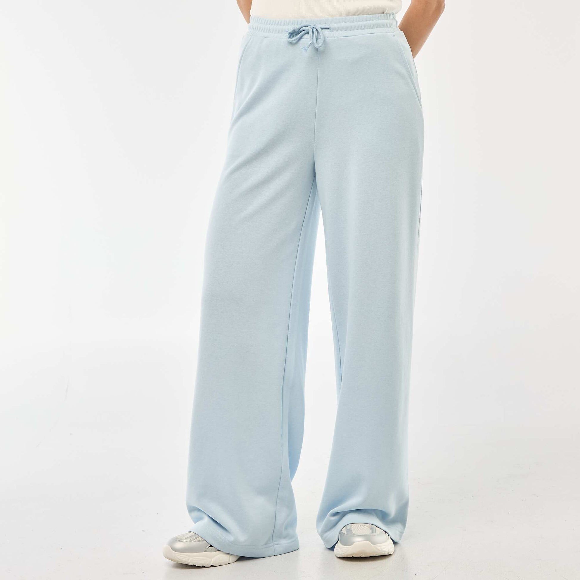 Jogging uni en coton BLEU