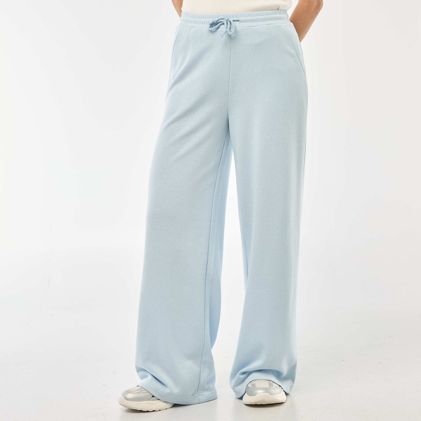 Jogging uni en coton BLEU