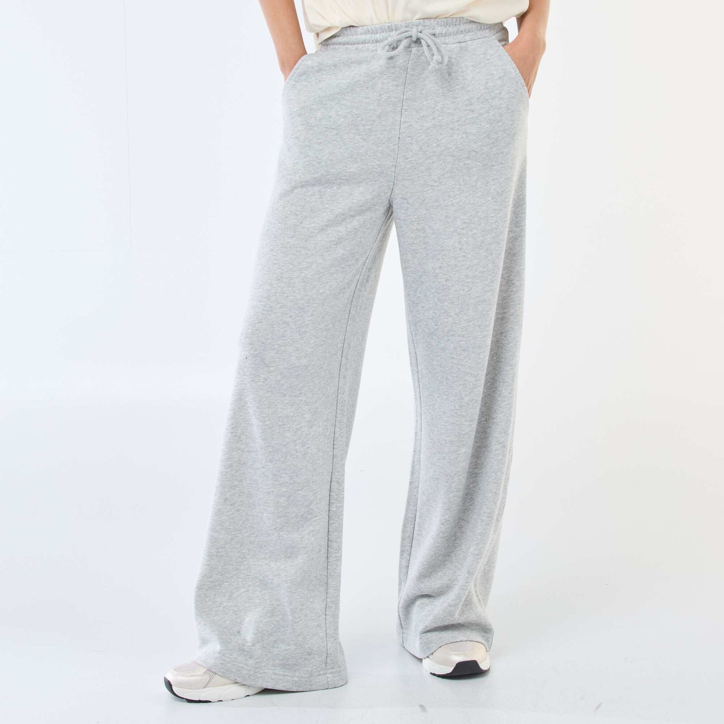 Jogging uni en coton GRIS