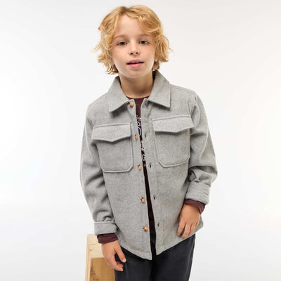 Surchemise en flanelle regular GRIS