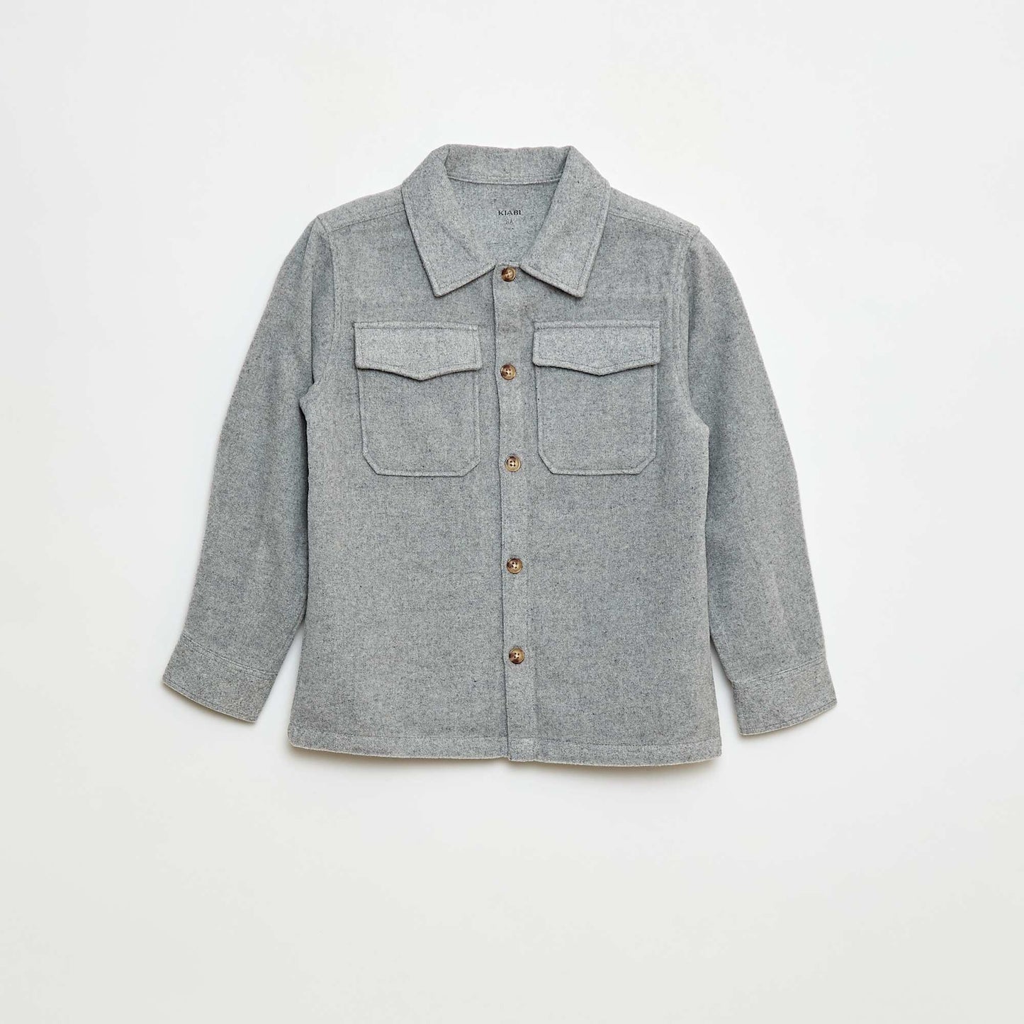 Surchemise en flanelle regular GRIS