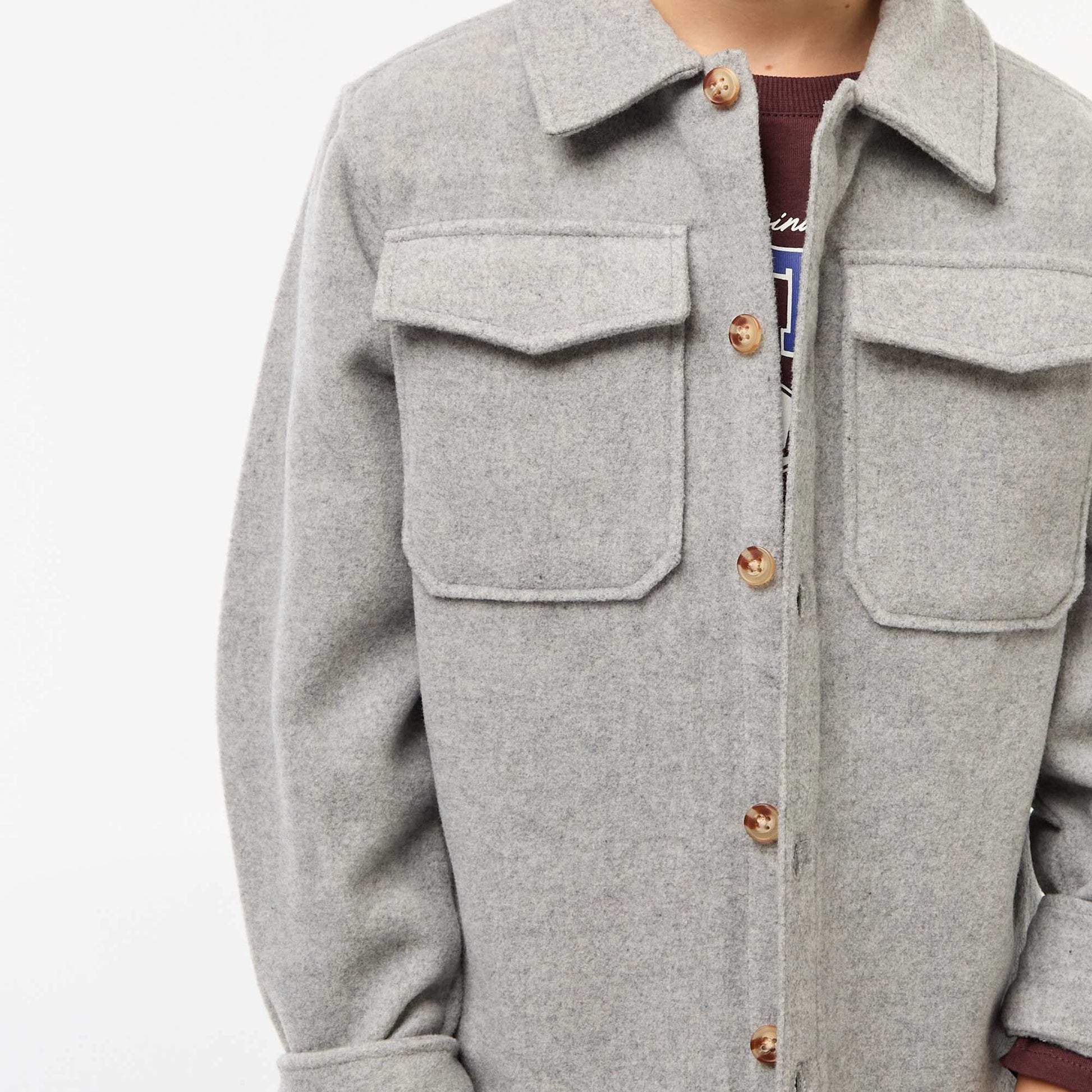 Surchemise en flanelle regular GRIS