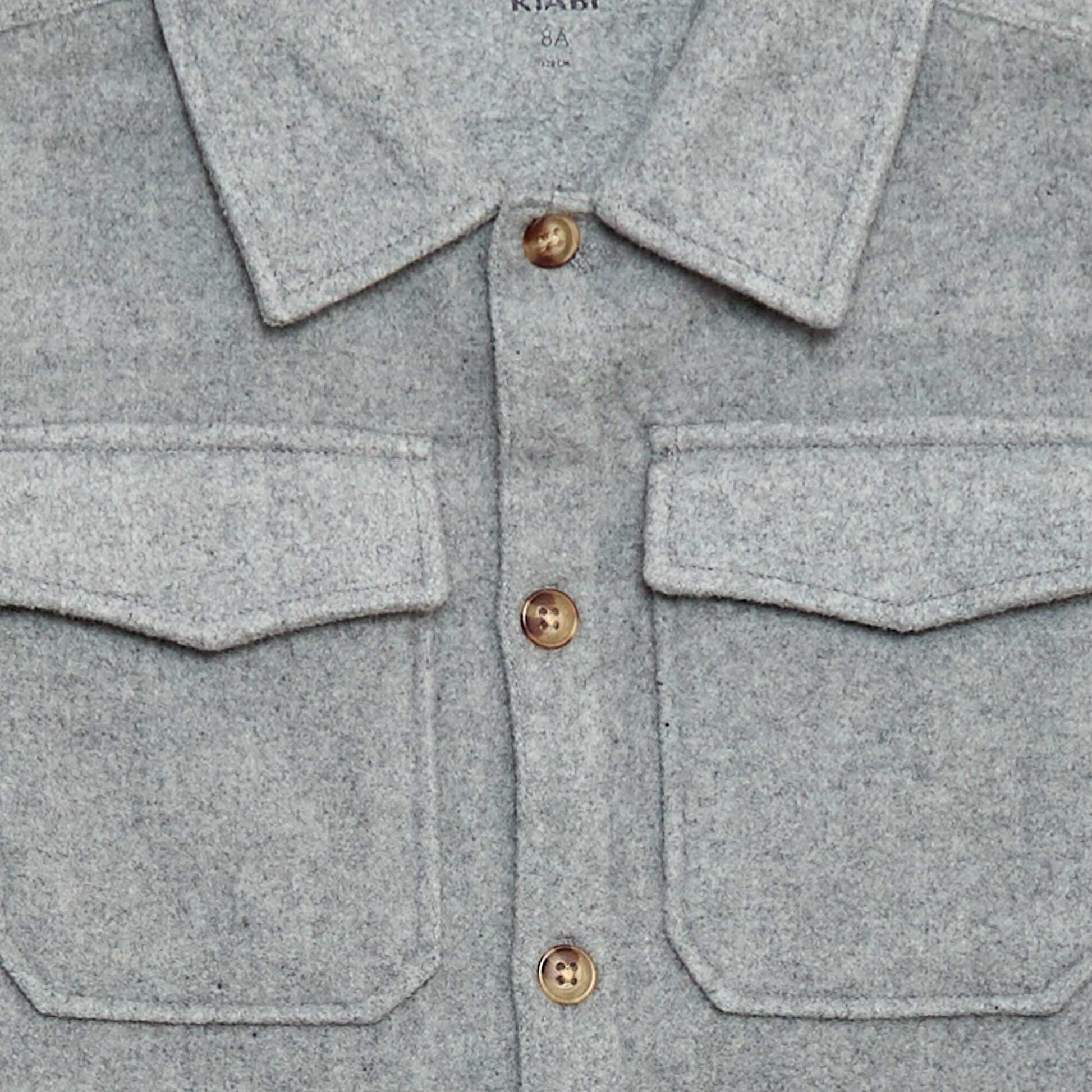 Surchemise en flanelle regular GRIS