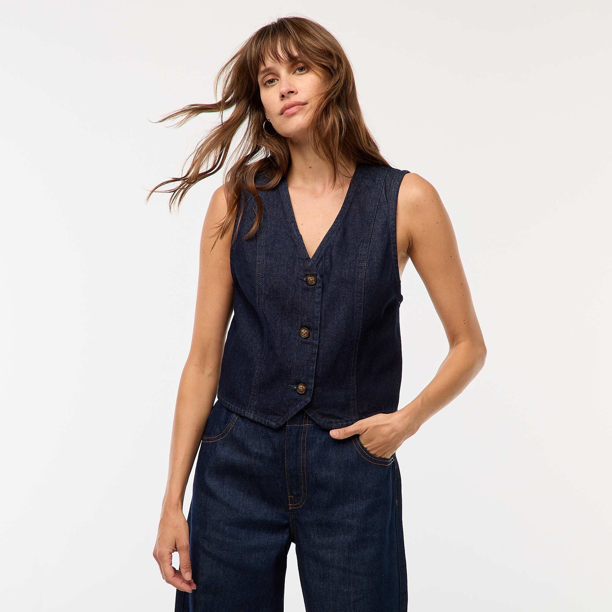 Gilet de costume en denim RINCE