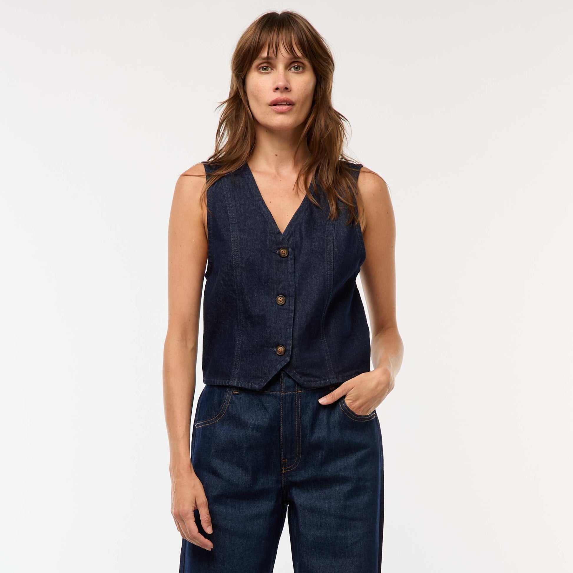 Gilet de costume en denim RINCE