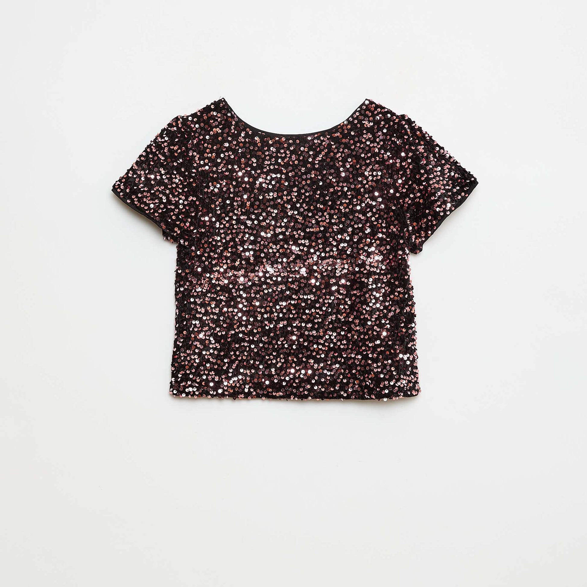 Blouse en velours sequins JAUNE