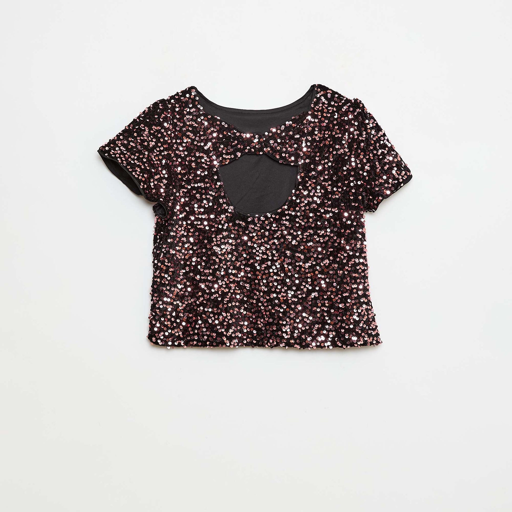 Blouse en velours sequins JAUNE