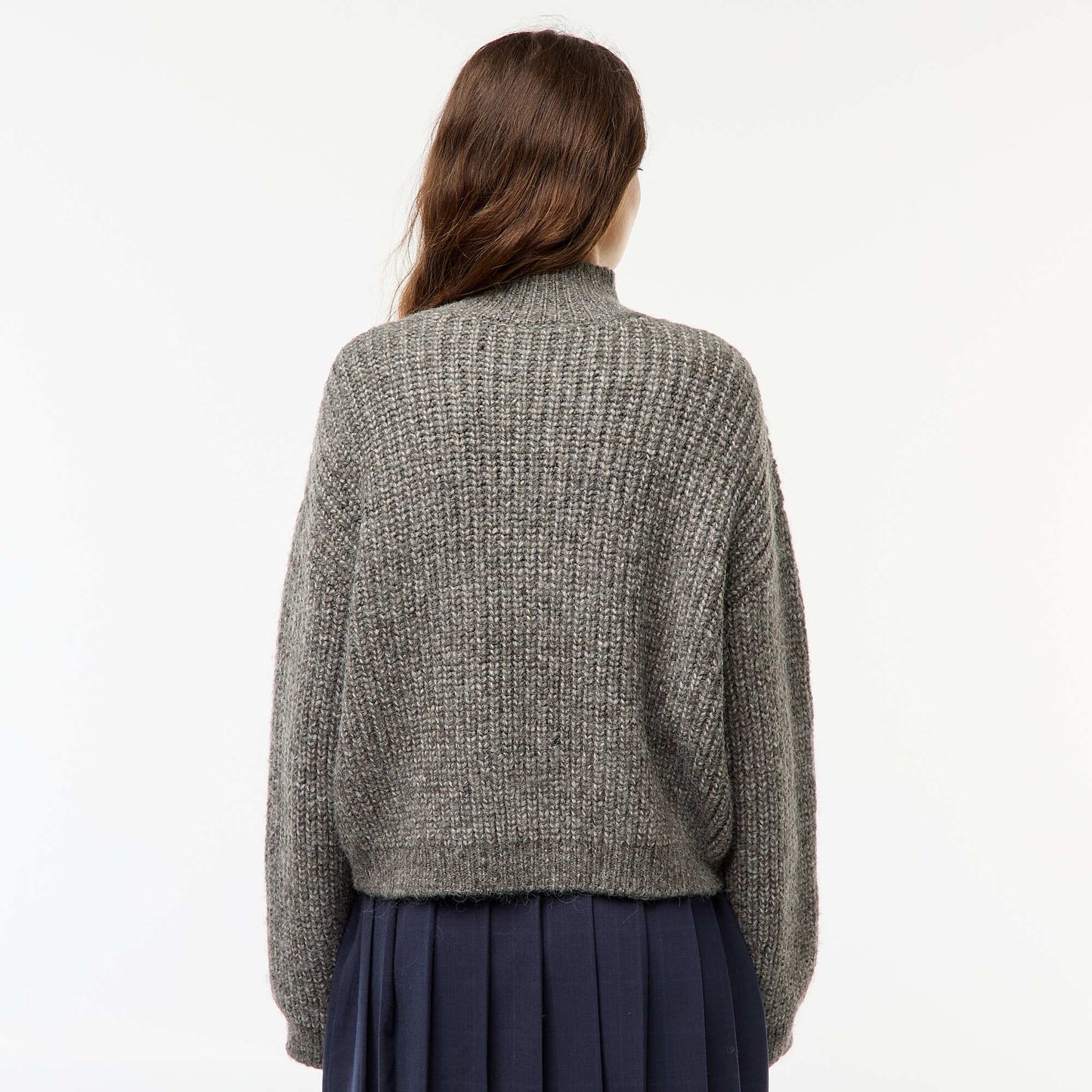 Pull à grosse maille GRIS