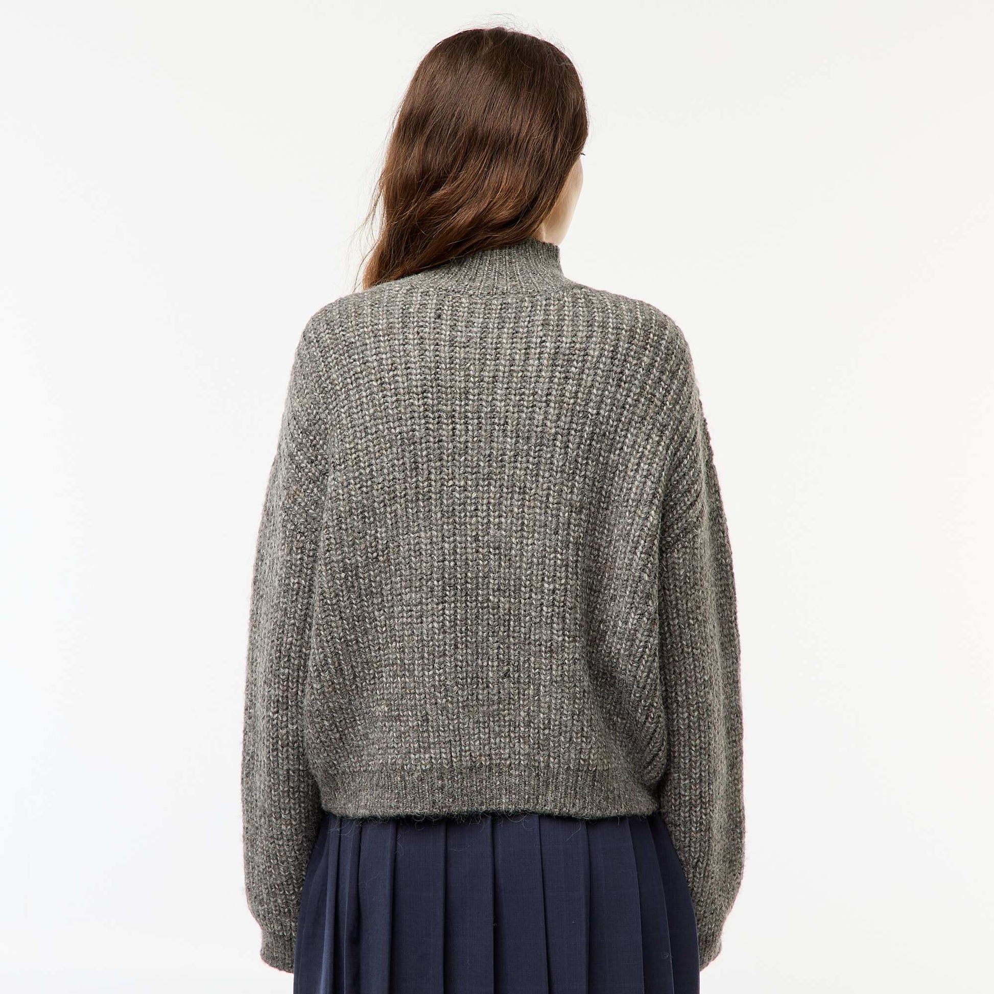 Pull à grosse maille GRIS