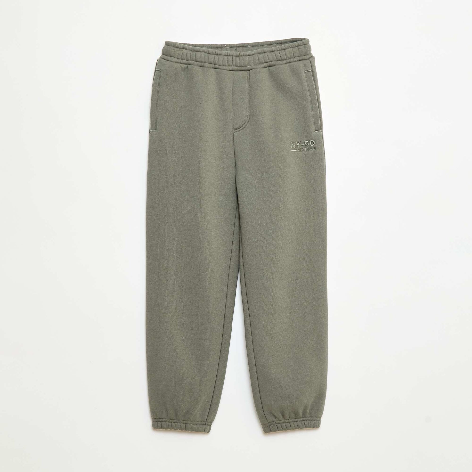 Jogging chaud uni avec doublure polaire NOIR