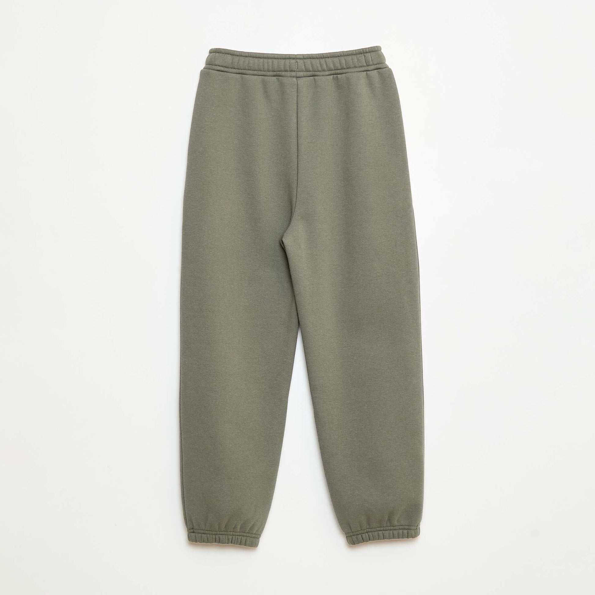 Jogging chaud uni avec doublure polaire NOIR