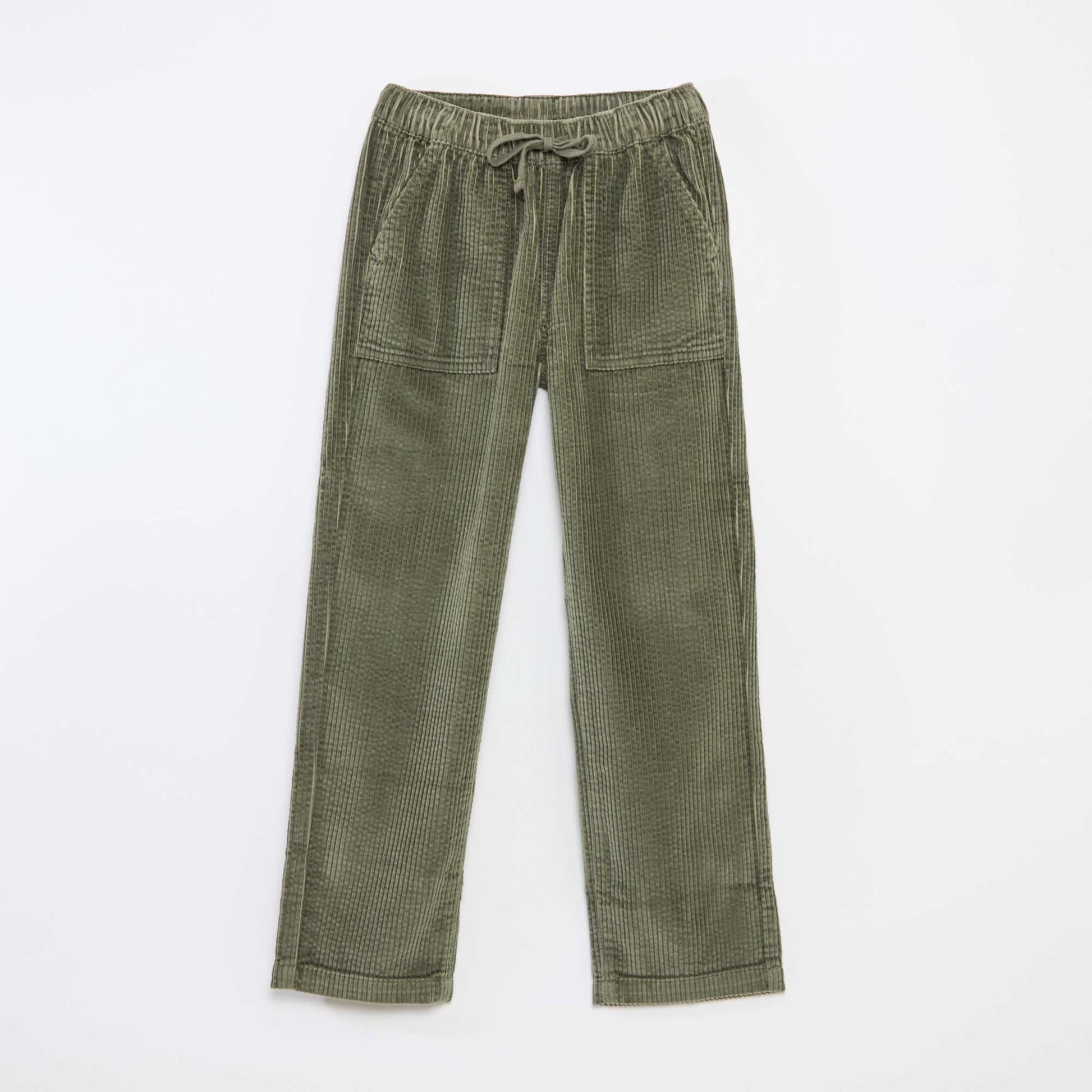 Pantalon en velours côtelé VERT