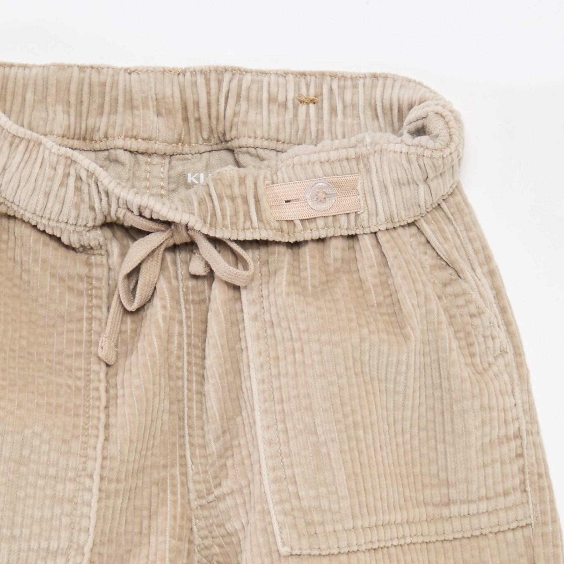 Pantalon en velours côtelé BEIGE