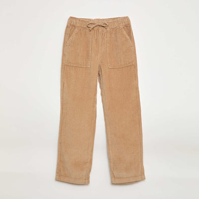 Pantalon en velours côtelé BEIGE
