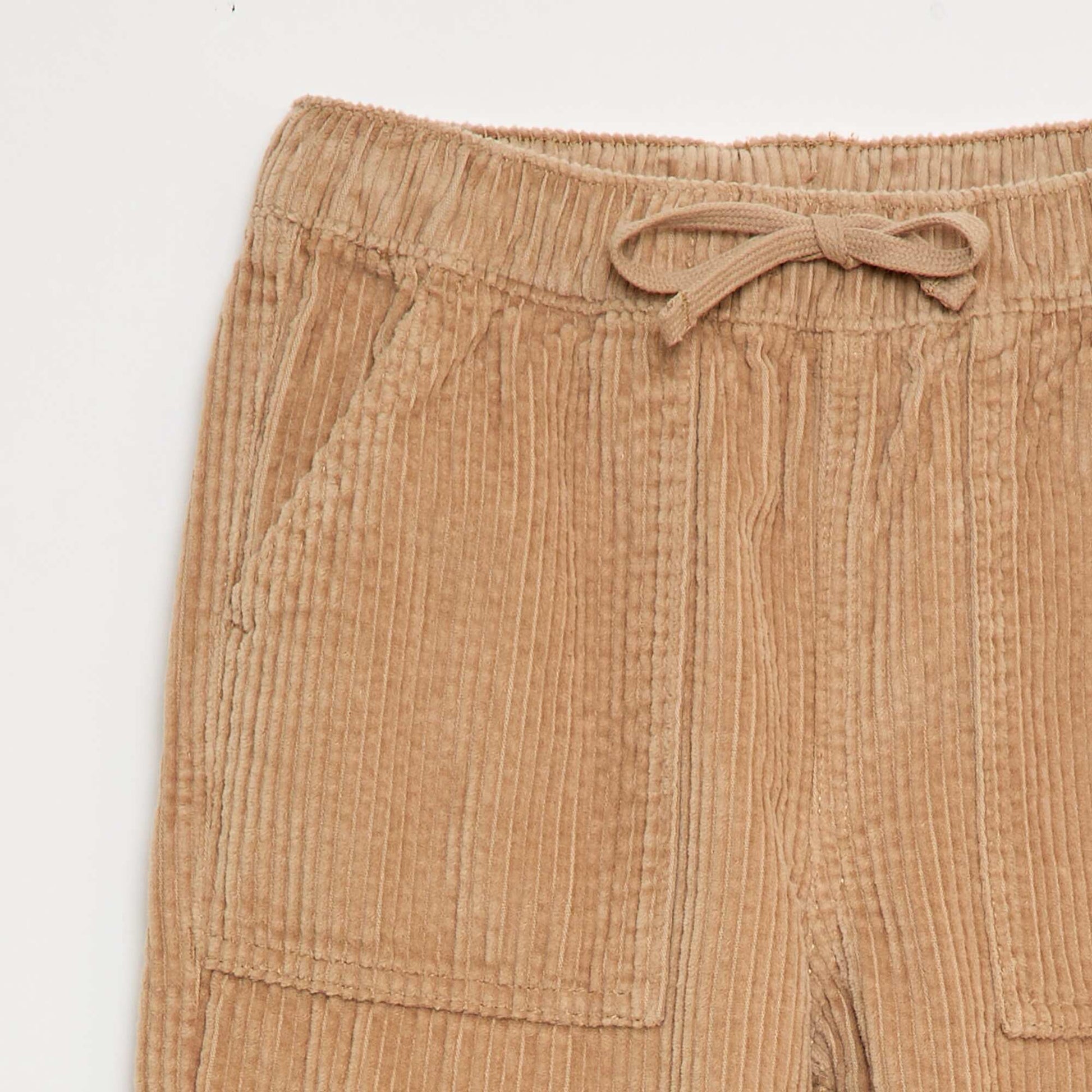 Pantalon en velours côtelé BEIGE