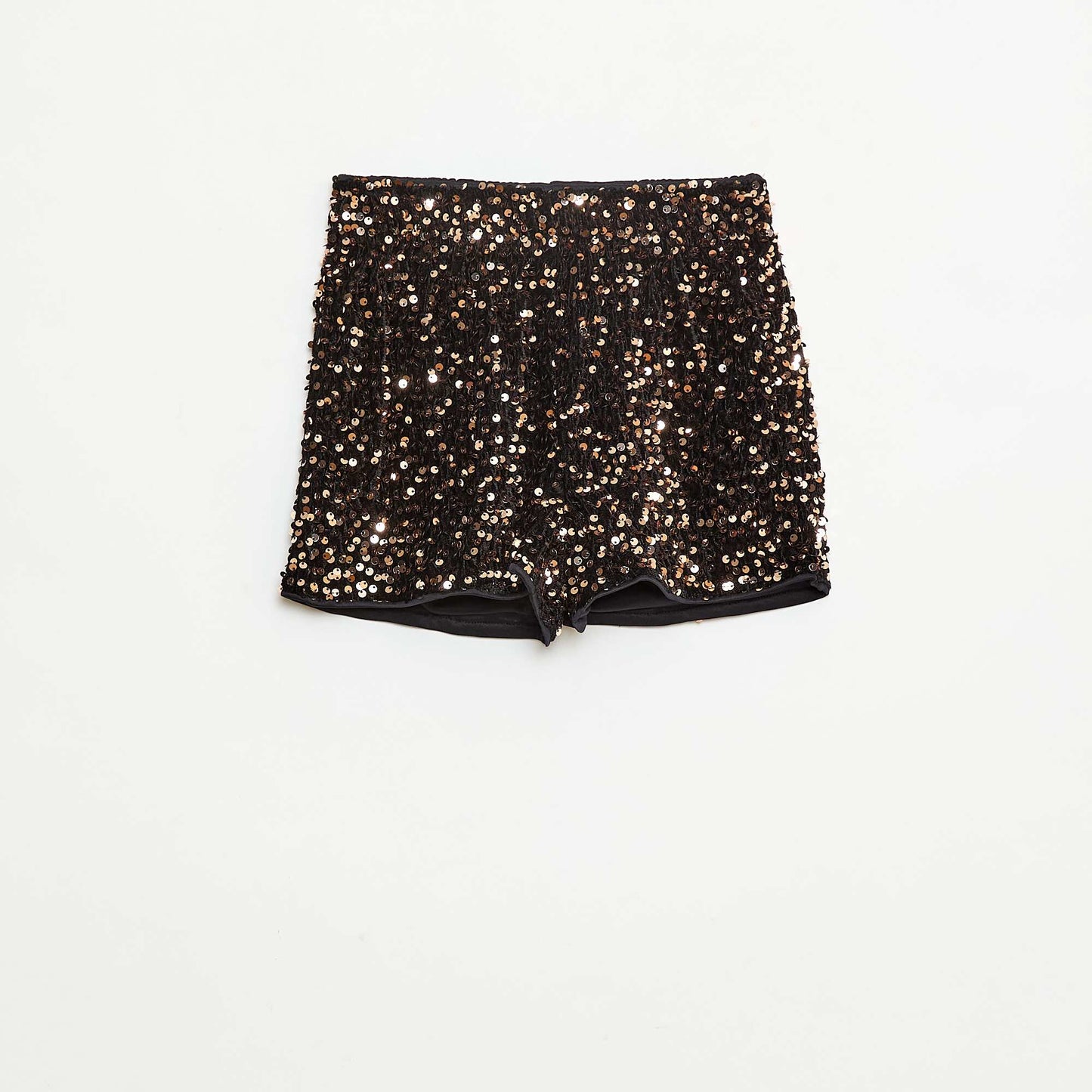 Short en sequins uni JAUNE