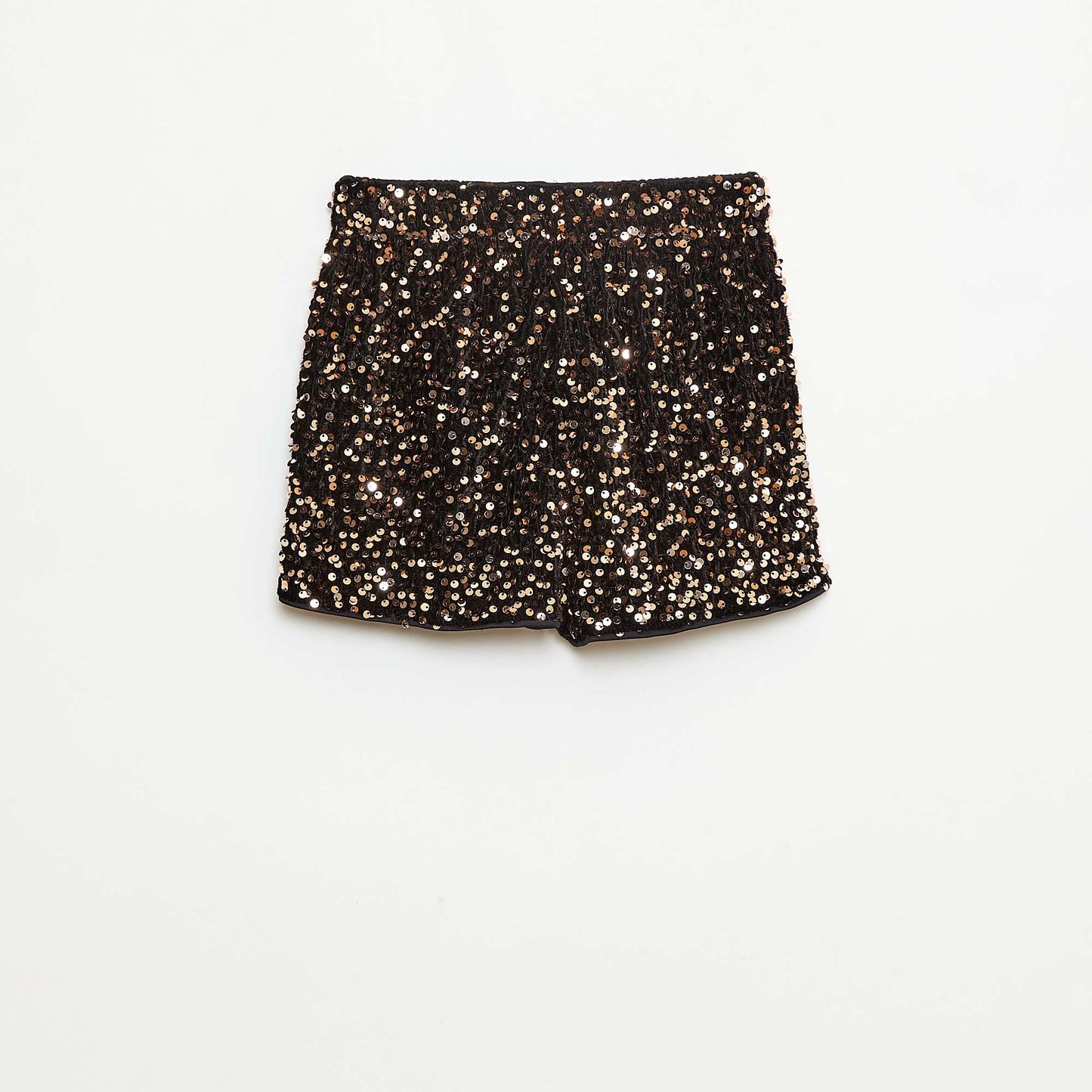 Short en sequins uni JAUNE