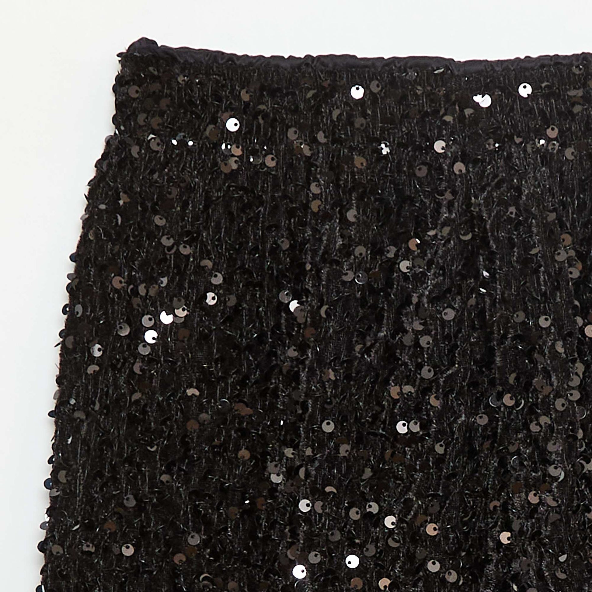 Short en sequins uni NOIR