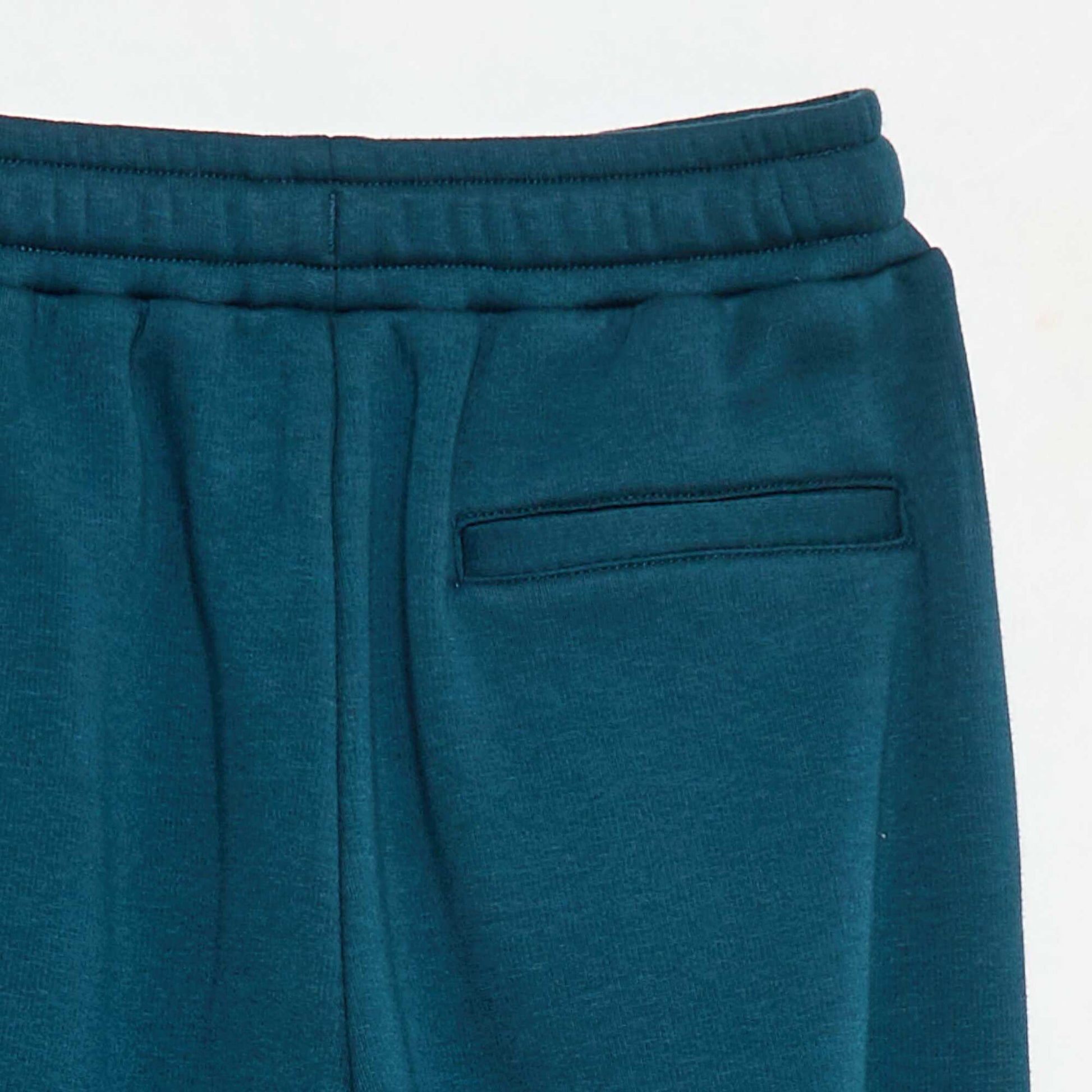 Jogging large uni en coton VERT