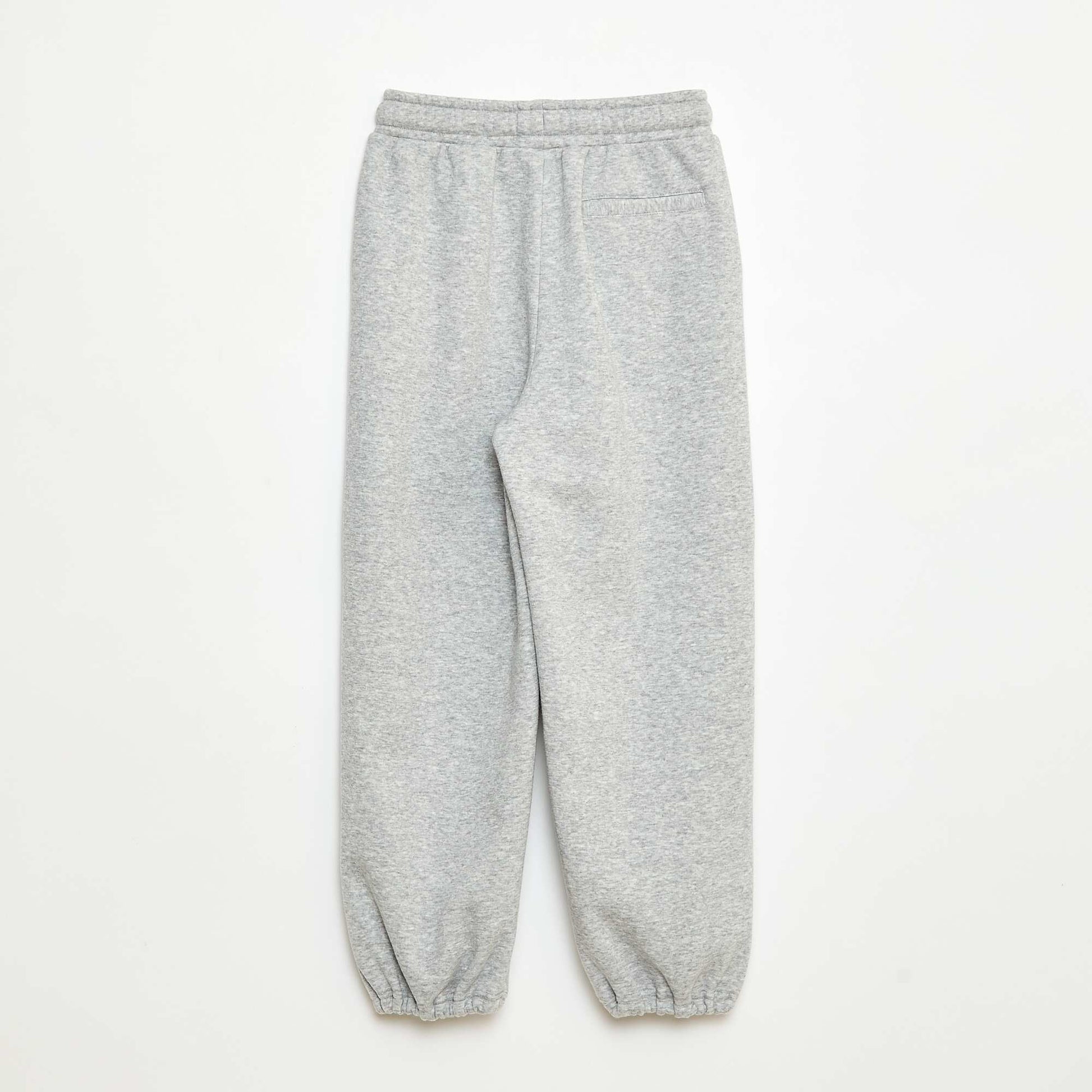 Jogging large uni en coton GRIS