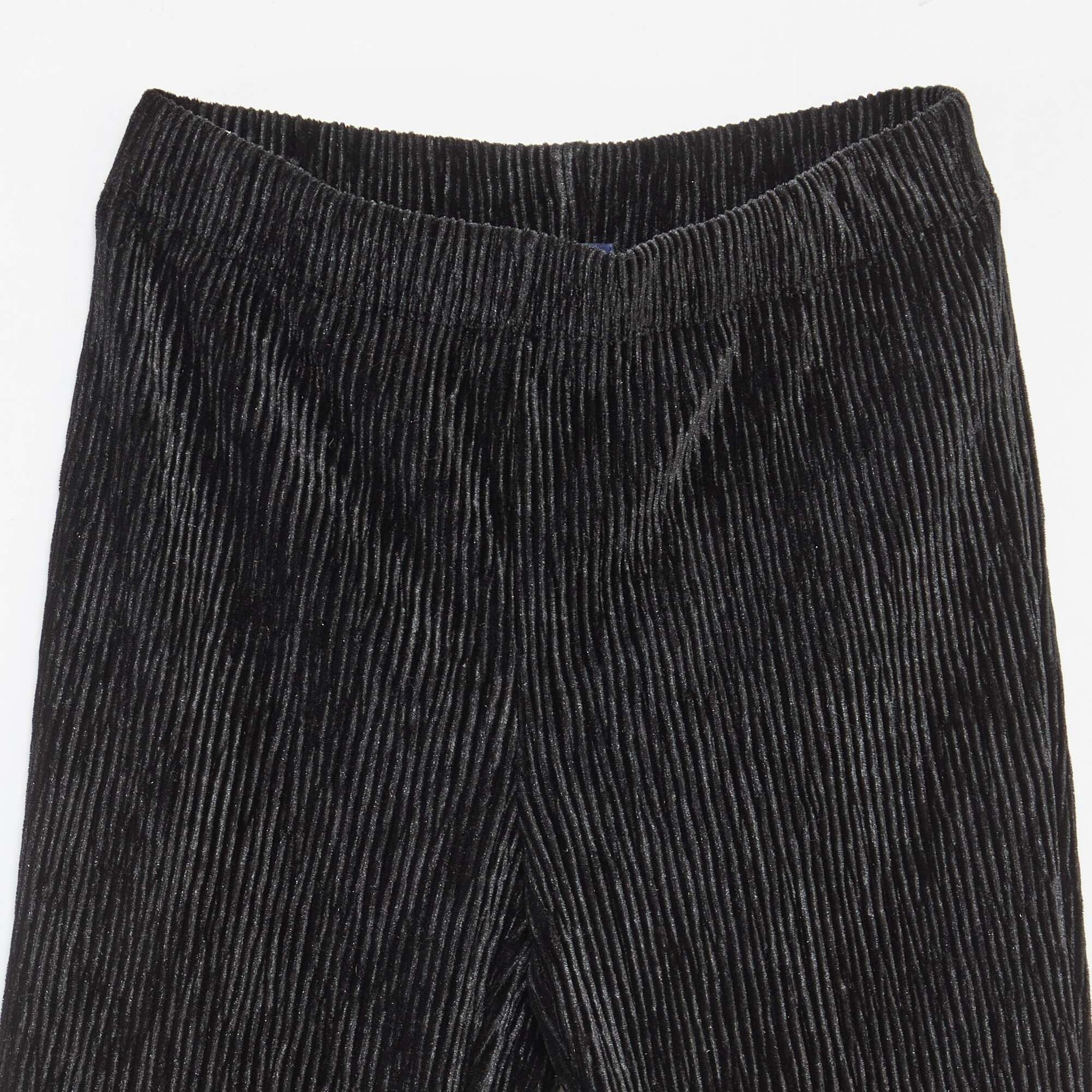 Legging flare fit en texture velours NOIR