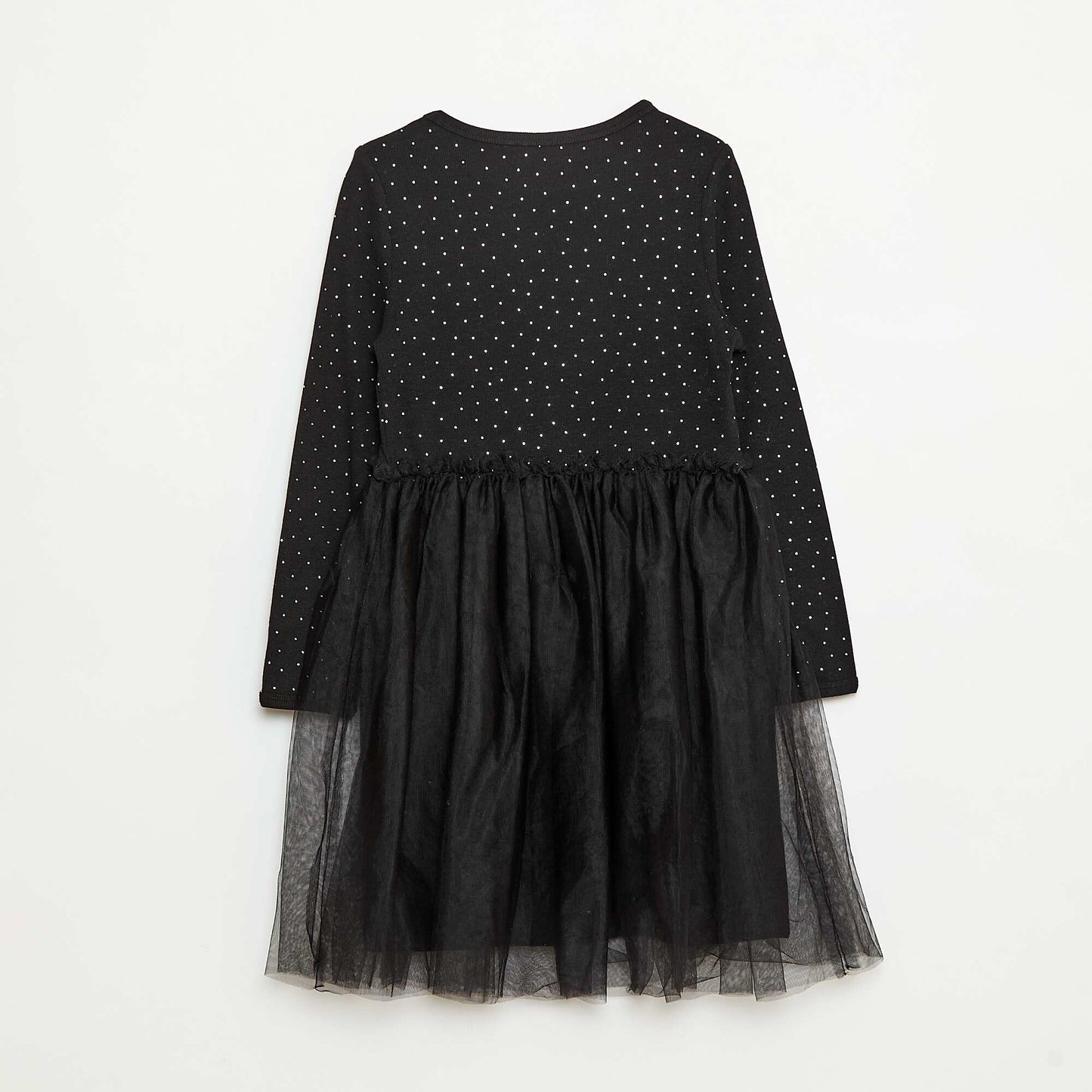 Robe avec effet 2 en 1 avec base en tulle NOIR