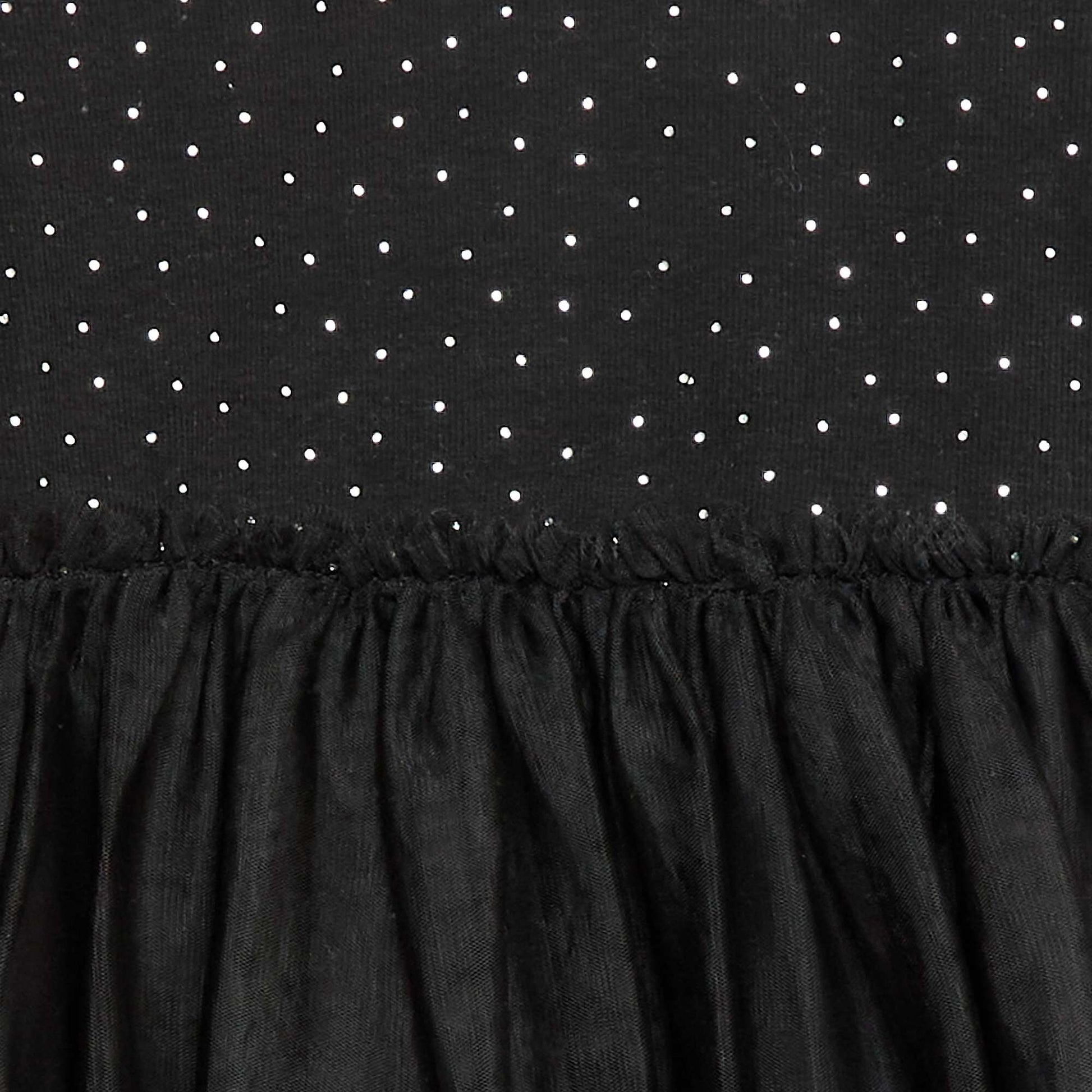 Robe avec effet 2 en 1 avec base en tulle NOIR