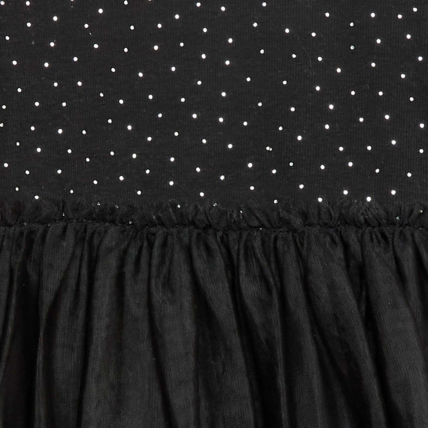Robe avec effet 2 en 1 avec base en tulle NOIR