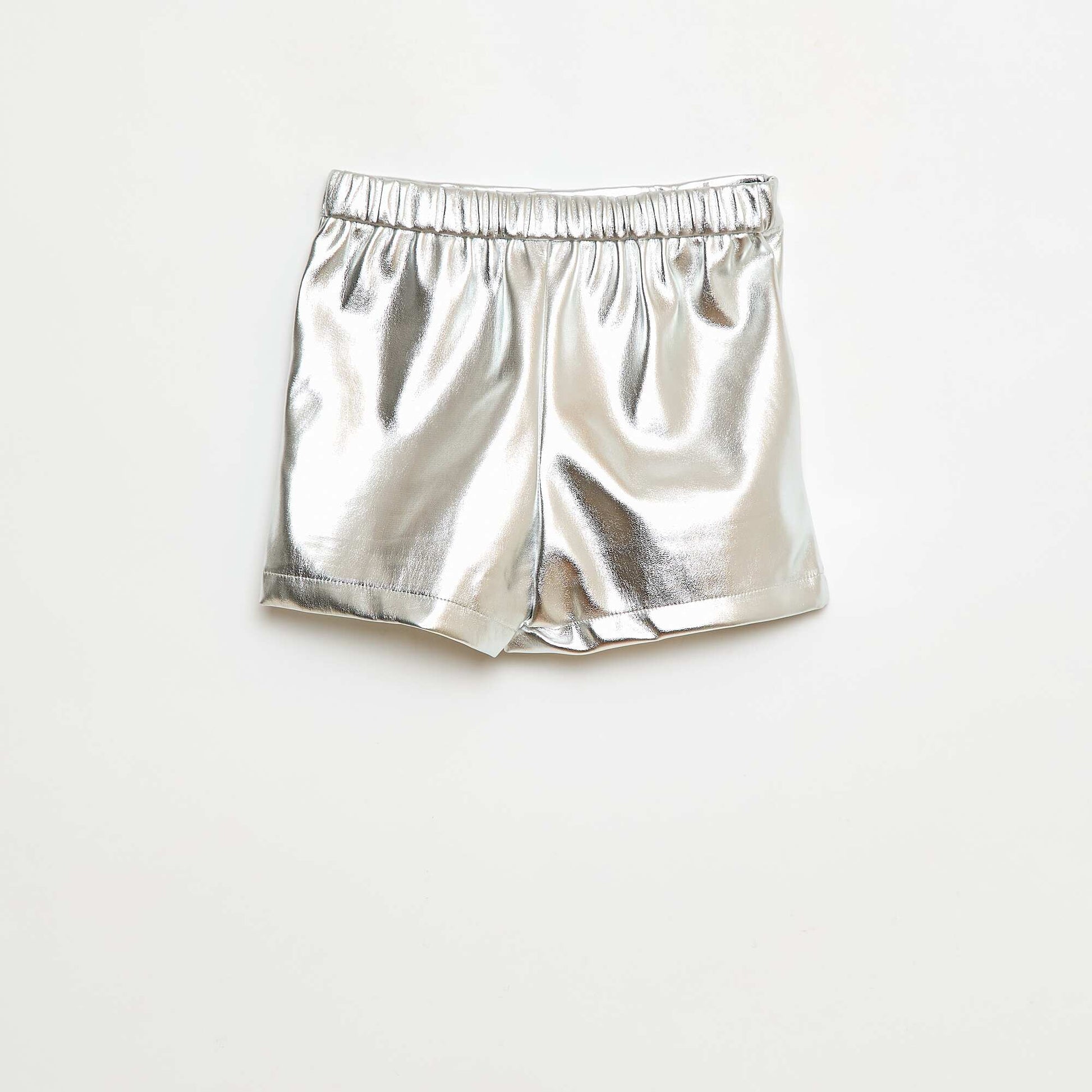 Short court faux cuir GRIS