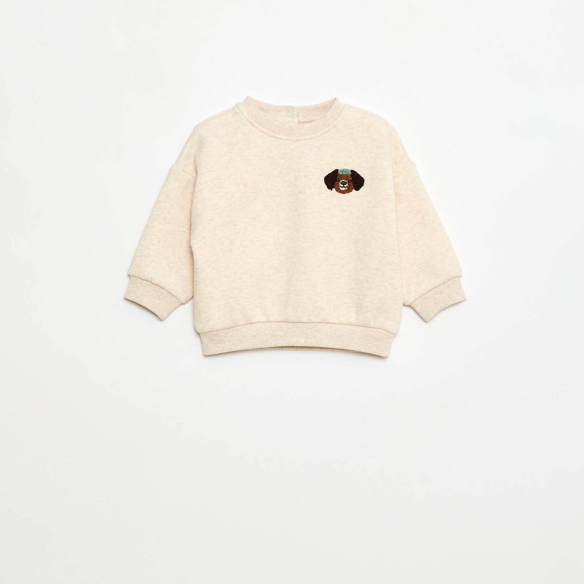 Sweat animé manches longues animé BEIGE