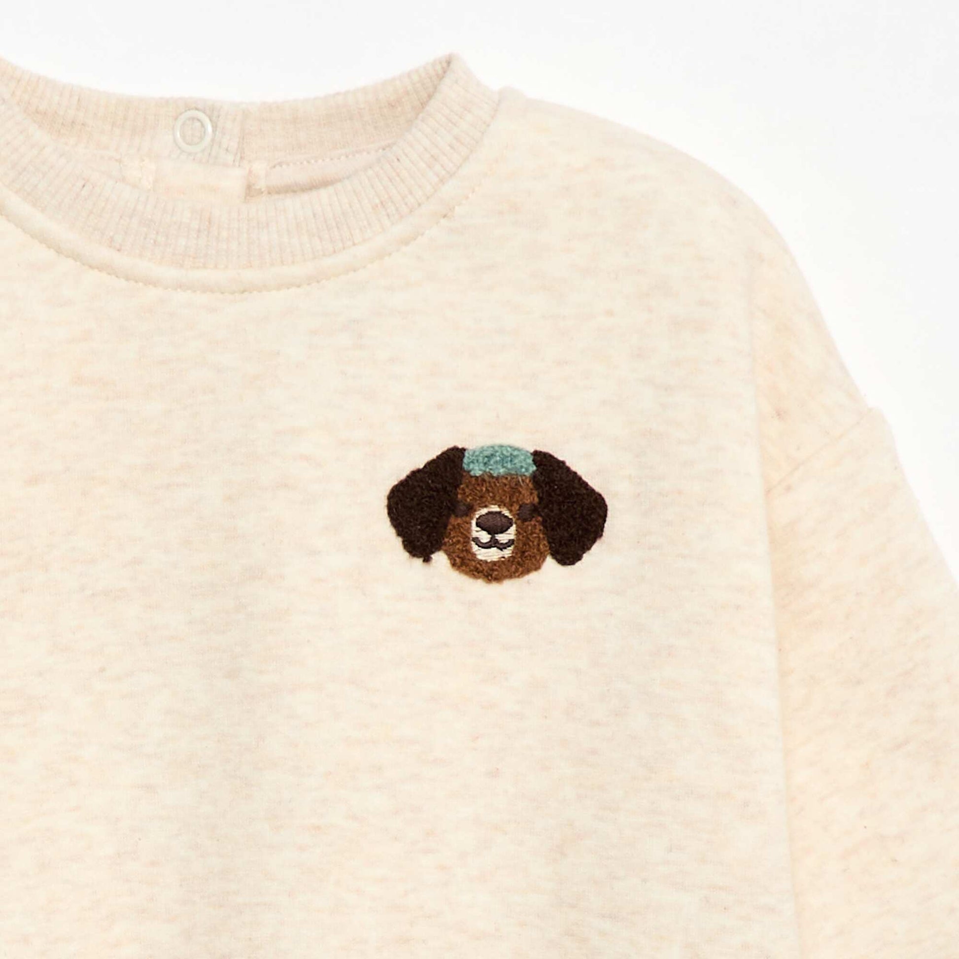 Sweat animé manches longues animé BEIGE