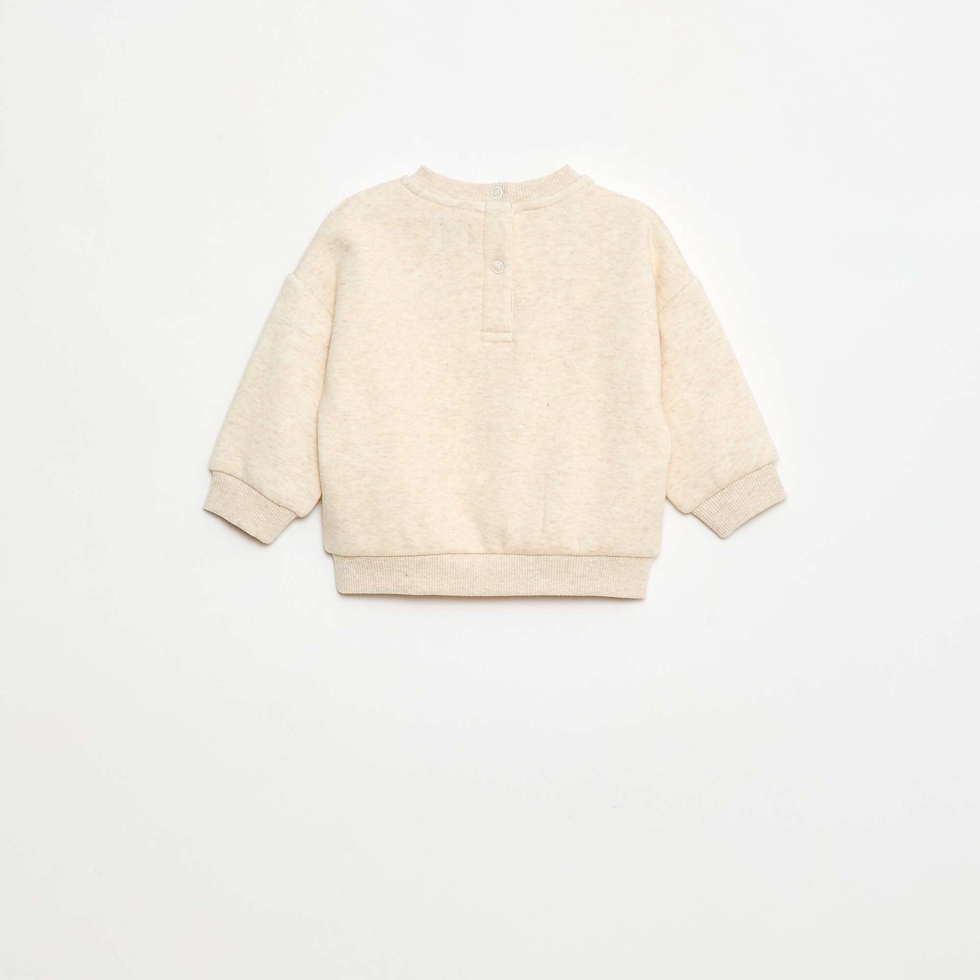 Sweat animé manches longues animé BEIGE