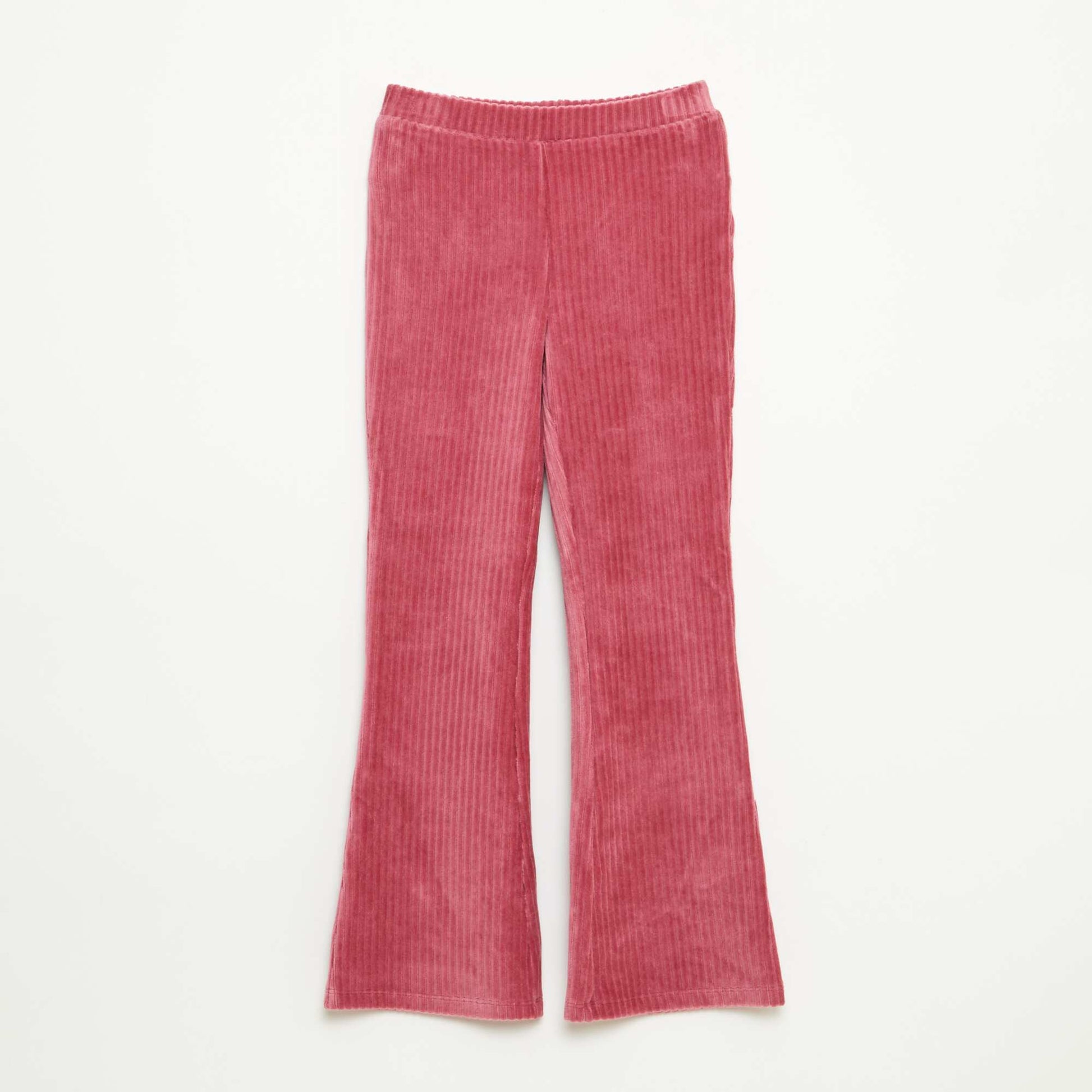 Pantalon flare en velours côtelé VIOLET